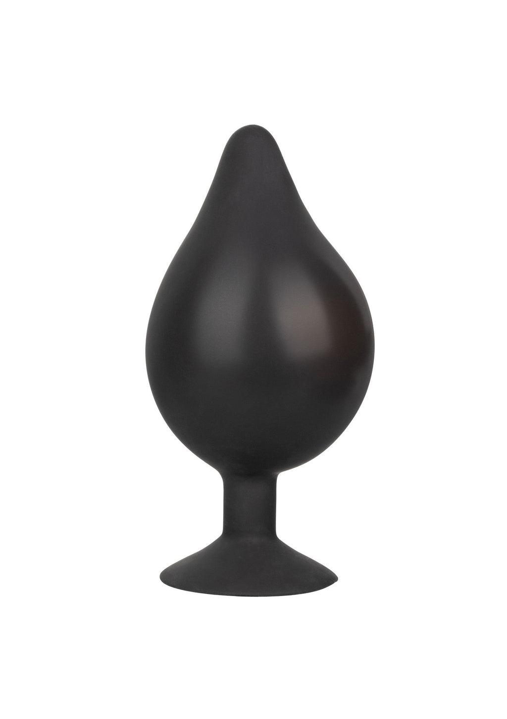 Black XL inflatable silicone butt plug