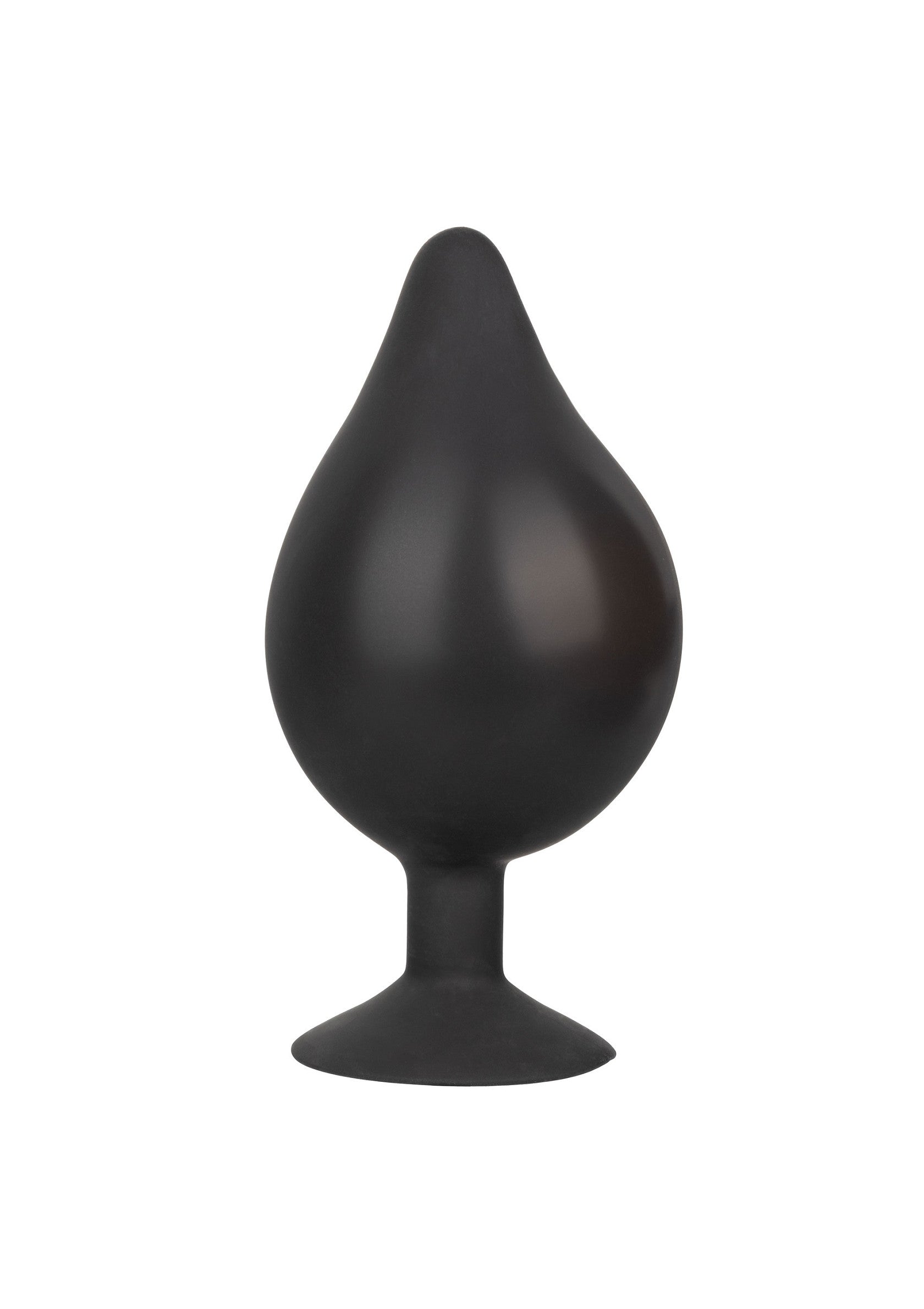 Black XL inflatable silicone butt plug