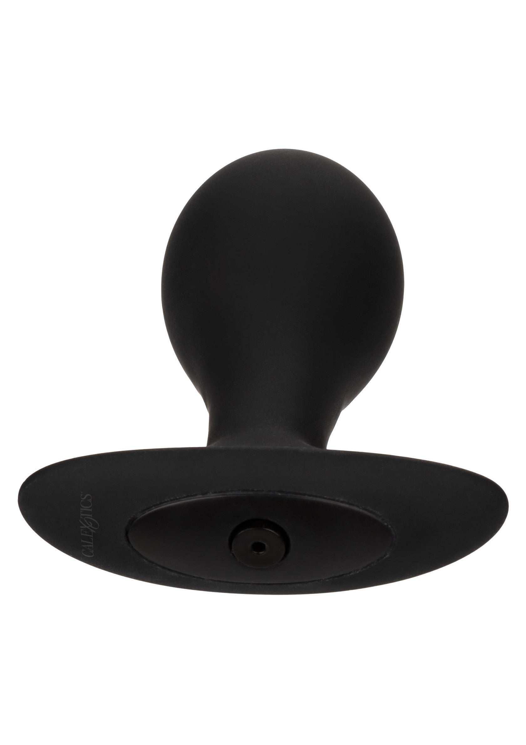 Plug anale gonfiabile ponderato nero grande
