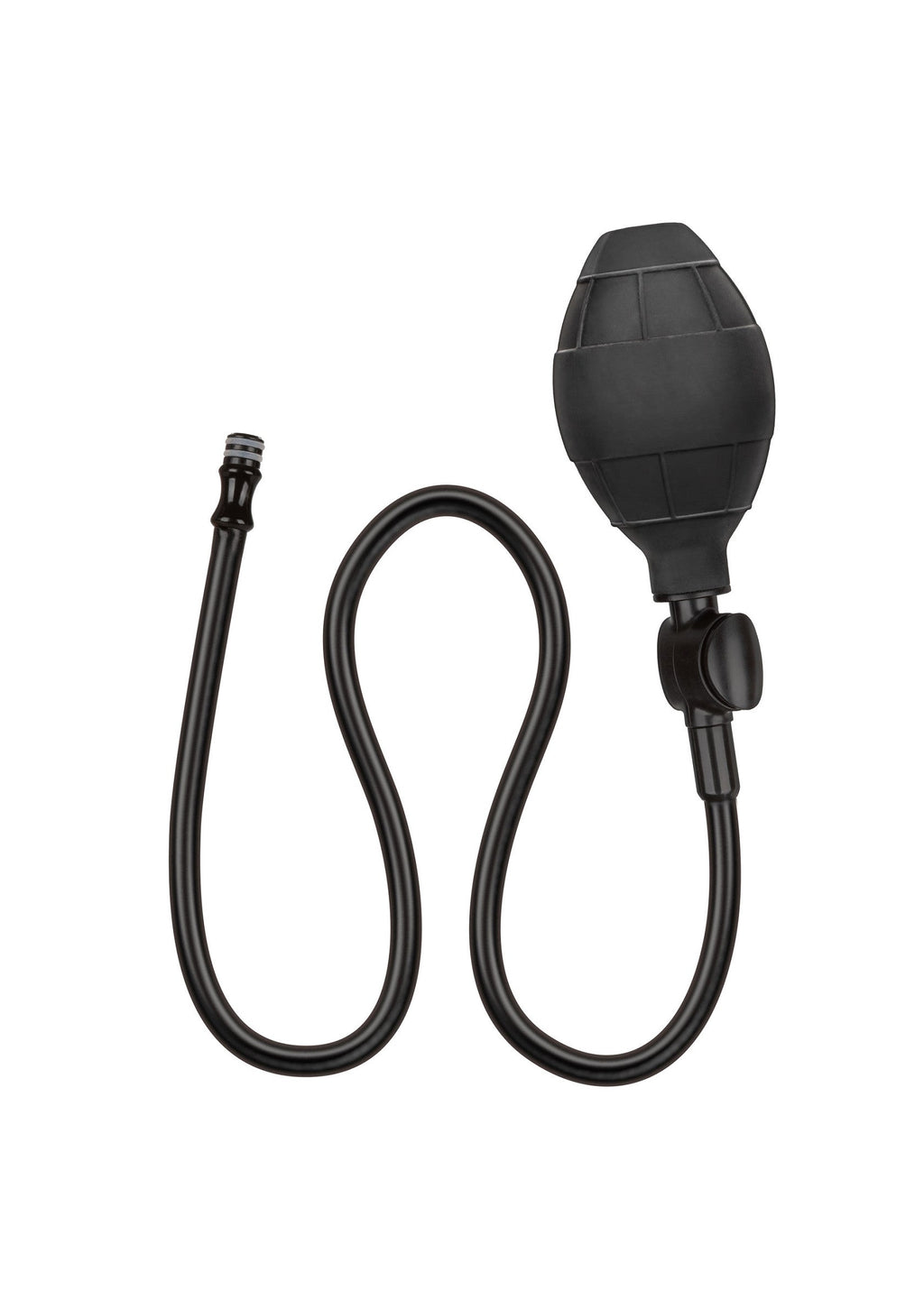 Plug anale gonfiabile ponderato nero grande