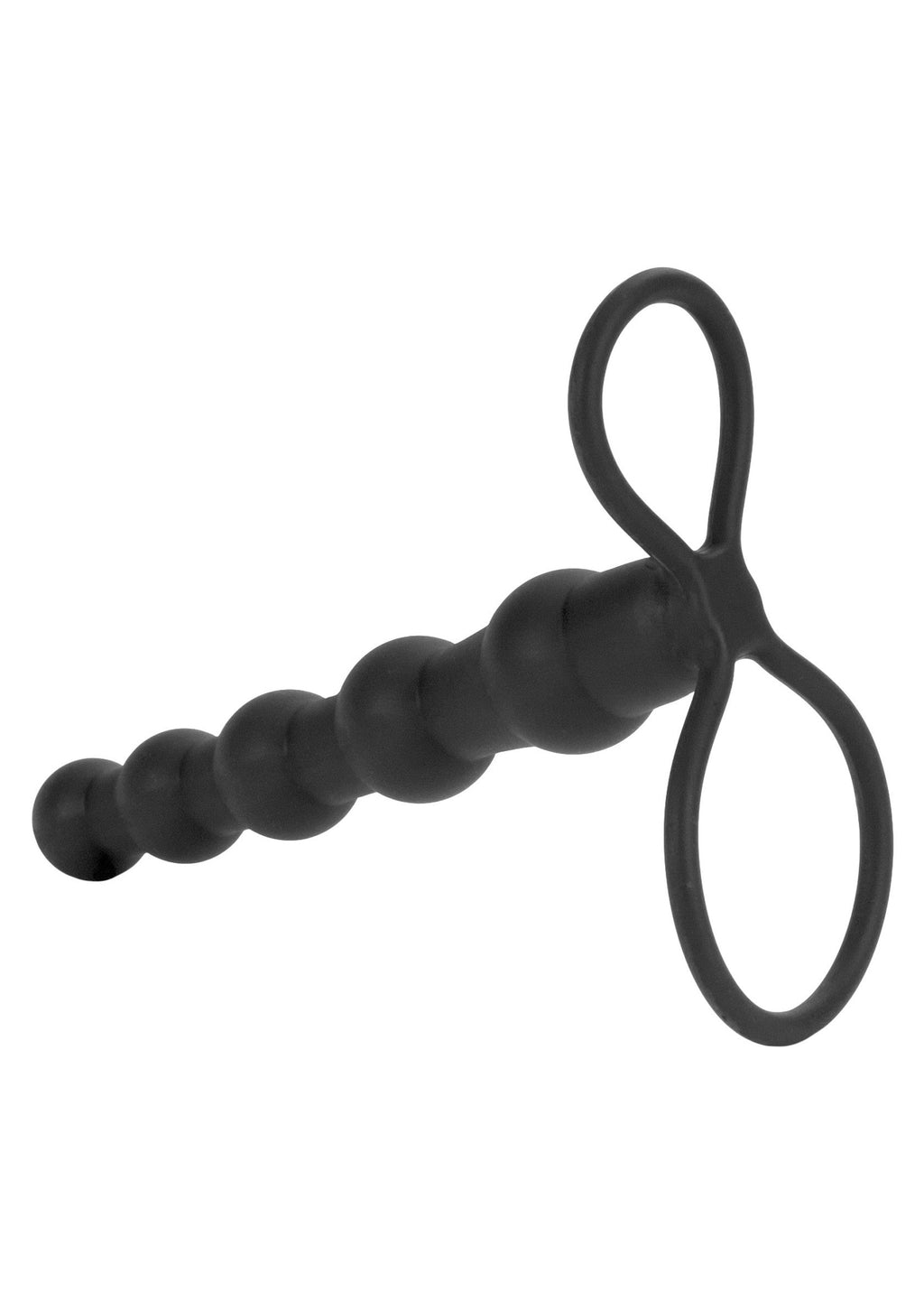 Double bridle with black silicone beads