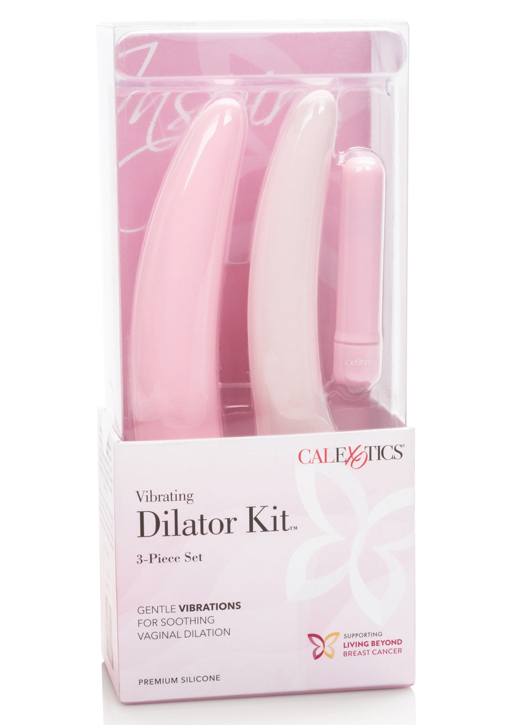 Set vibratori dilatatori 3 pezzi rosa