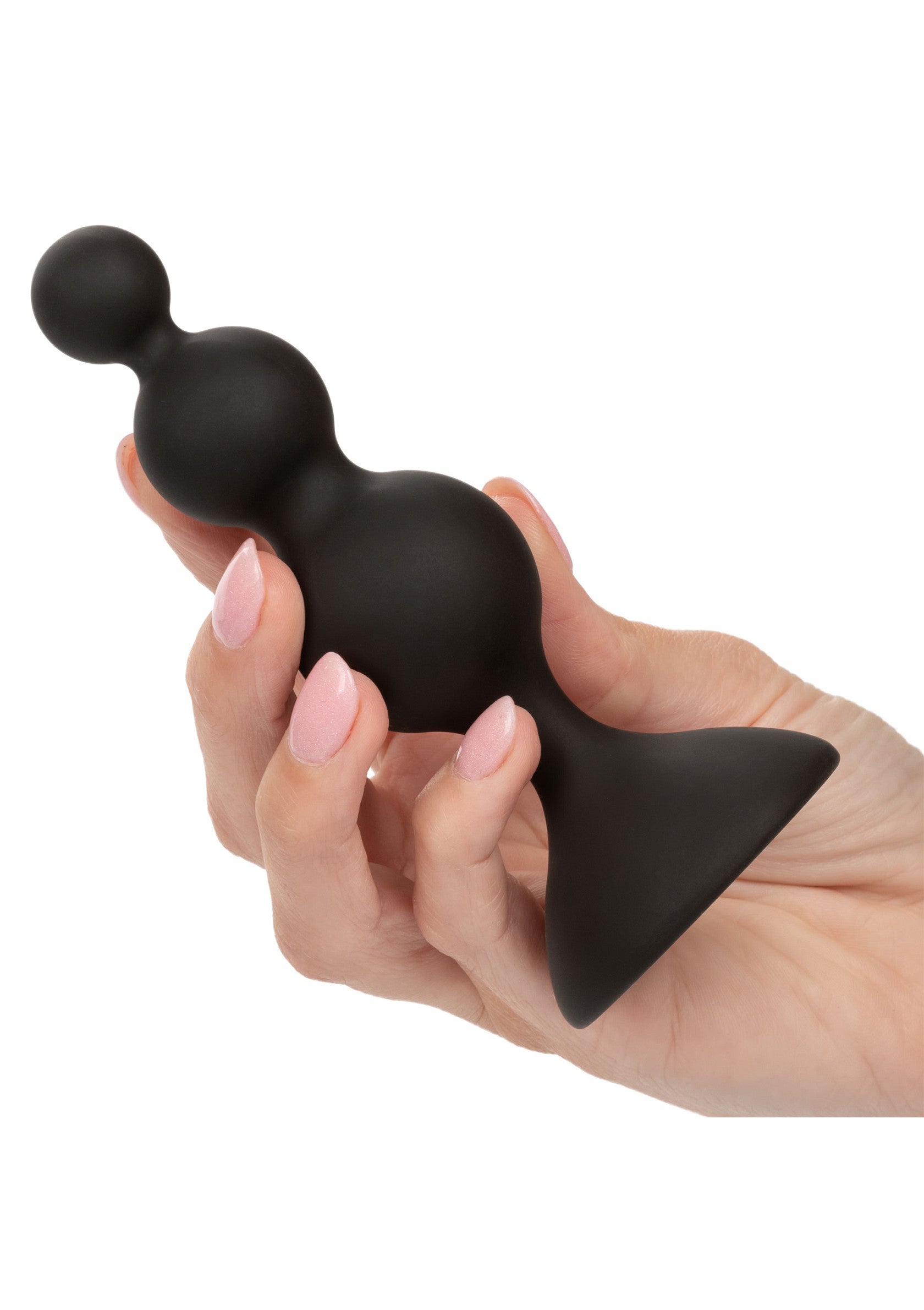 Set di perline anali in silicone nero