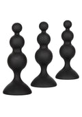 Set di perline anali in silicone nero