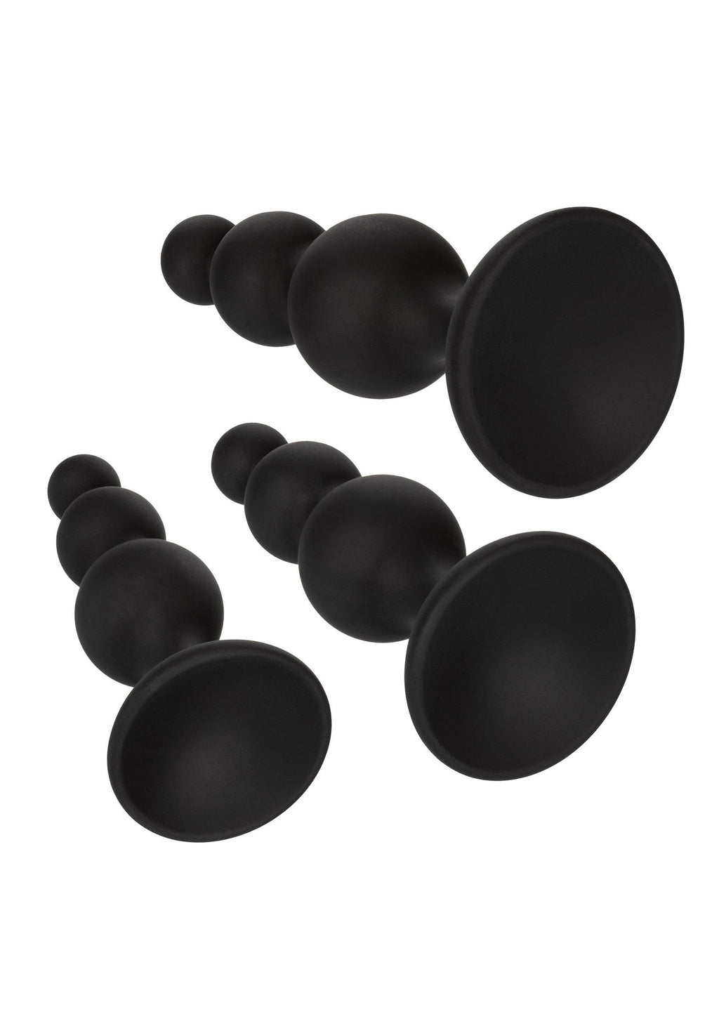 Set di perline anali in silicone nero
