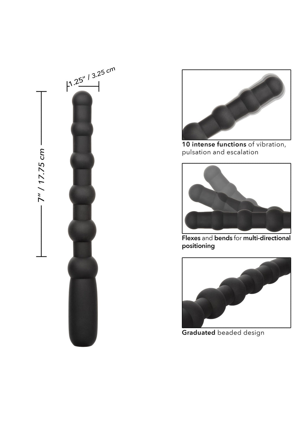 X-10 Black Rechargeable Beads