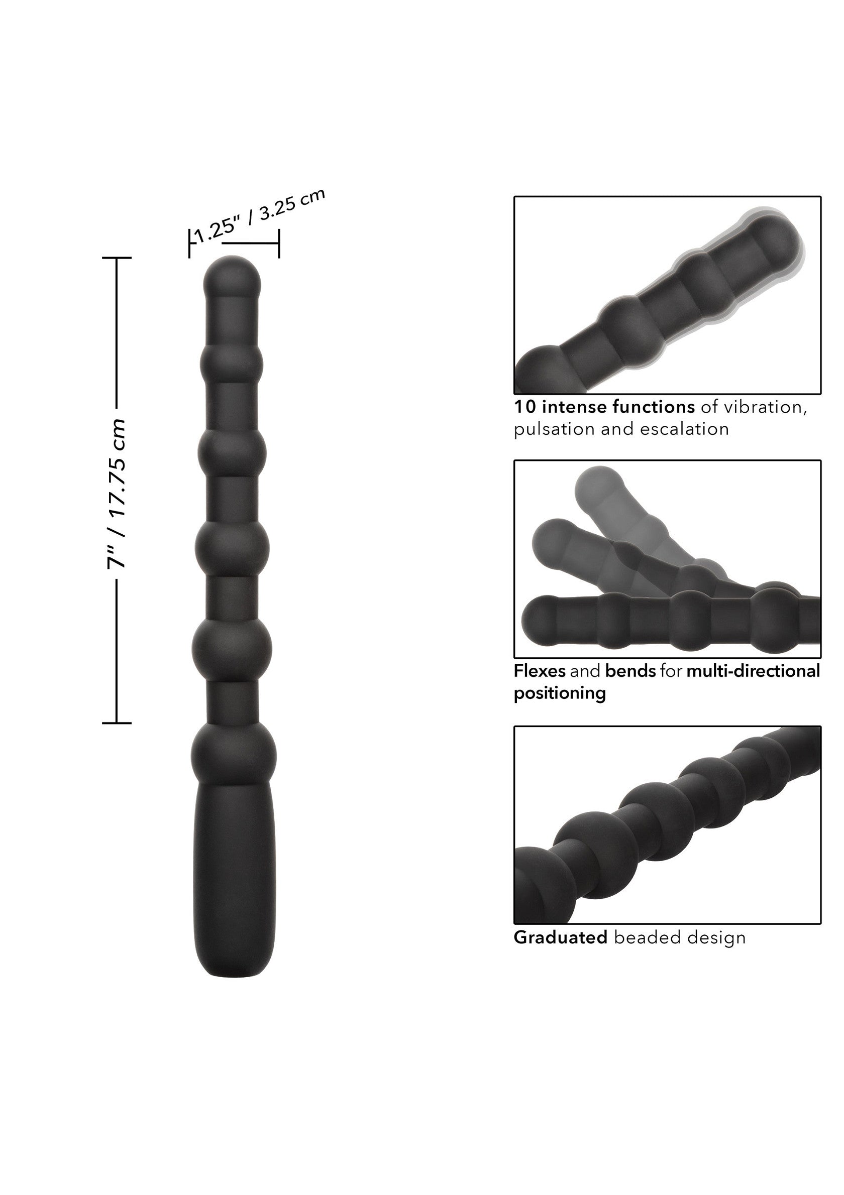 X-10 Black Rechargeable Beads
