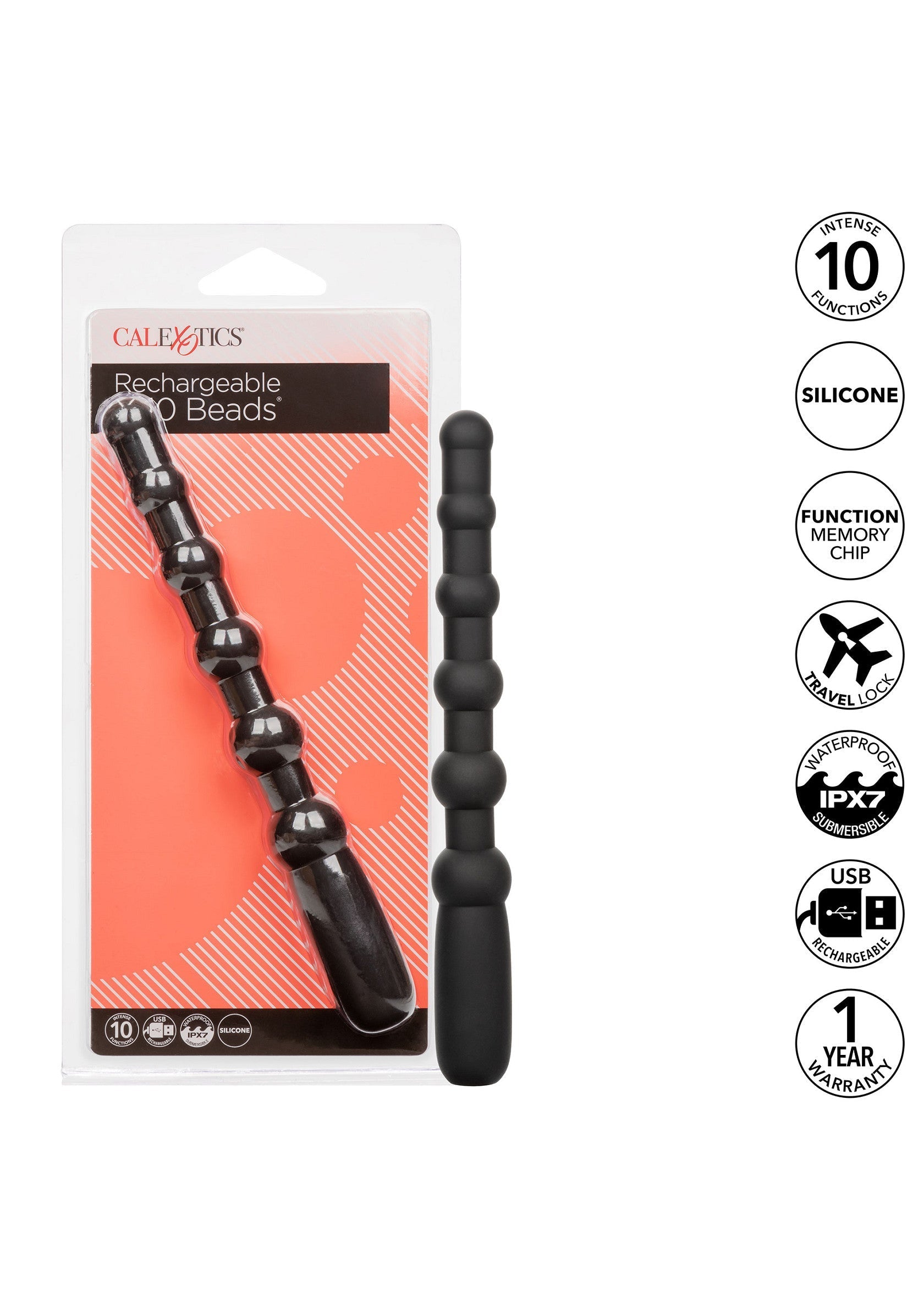 X-10 Black Rechargeable Beads