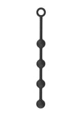 Heavy black anal beads