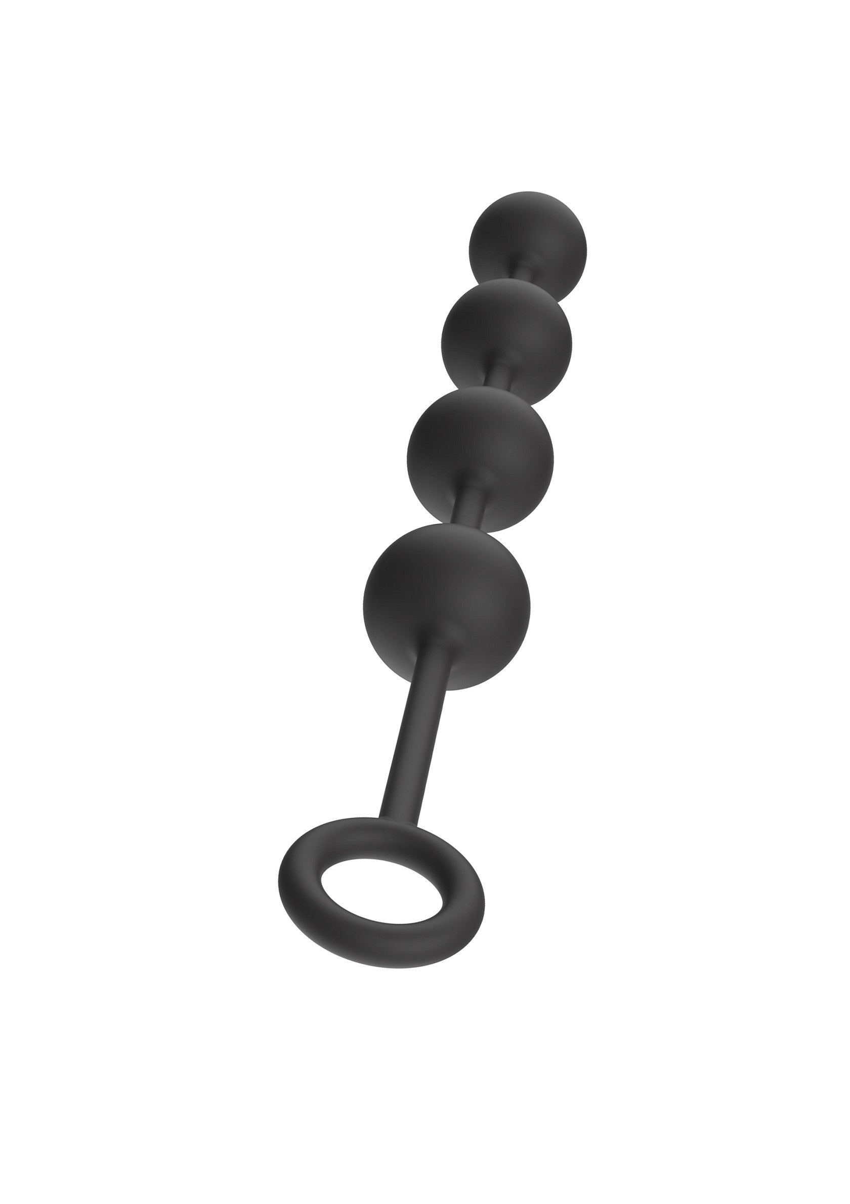 Heavy black anal beads