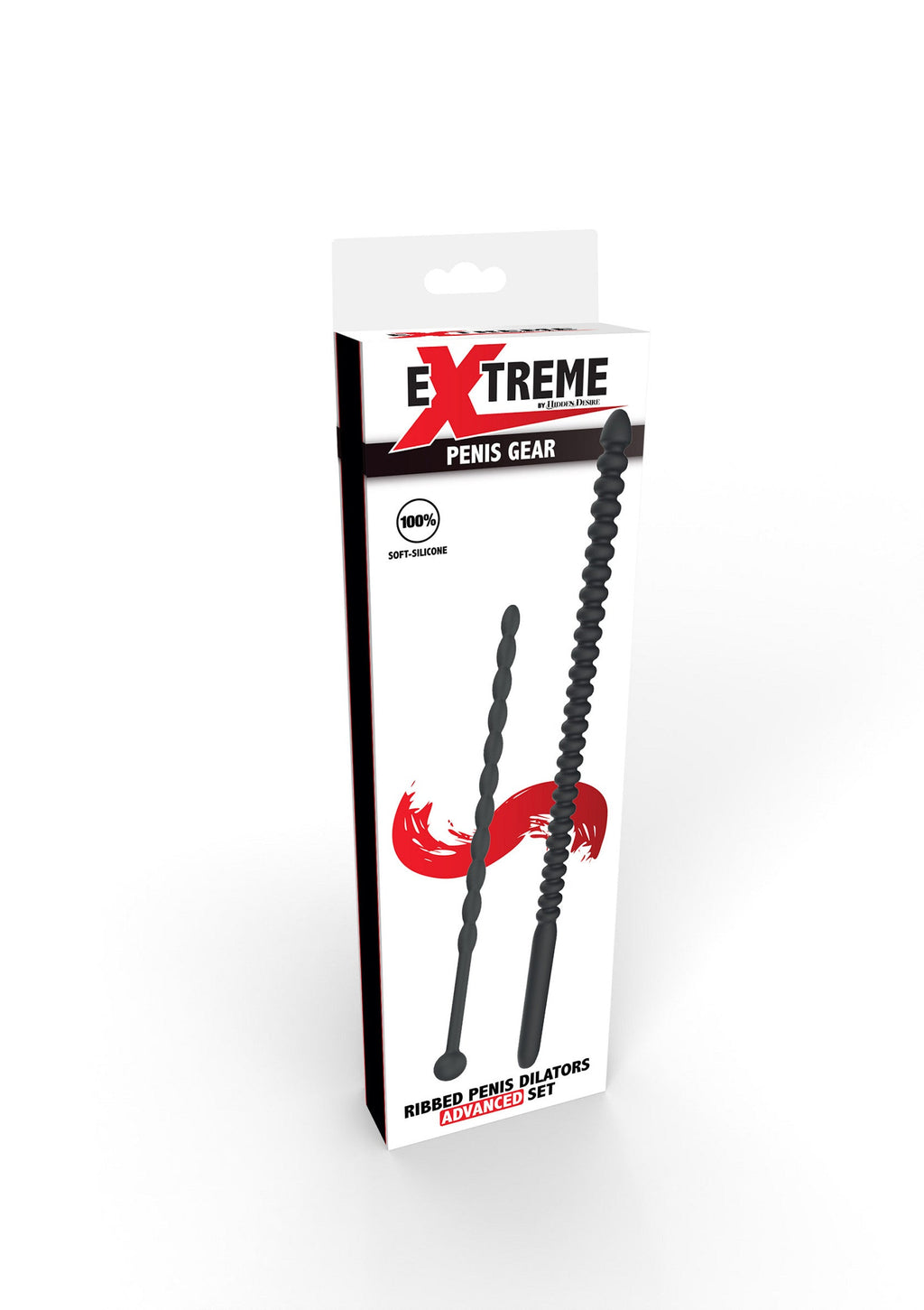 Penile Dilators Ribbed Advanced 2 Piece Black