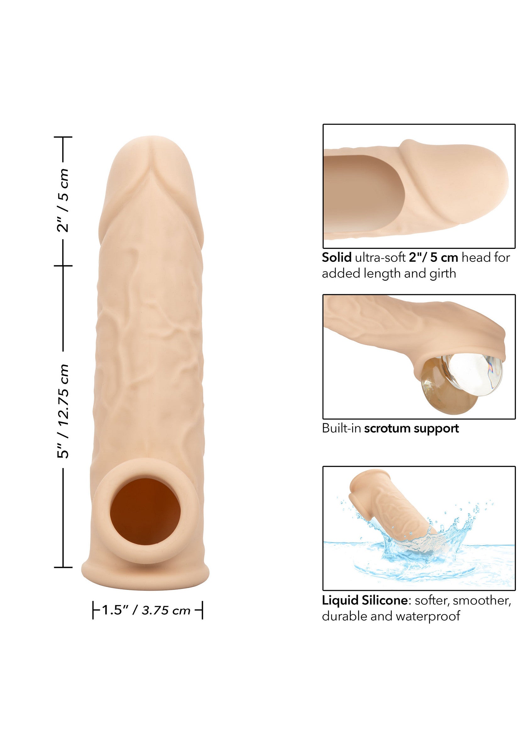 Pene realistico estendibile 7 pollici