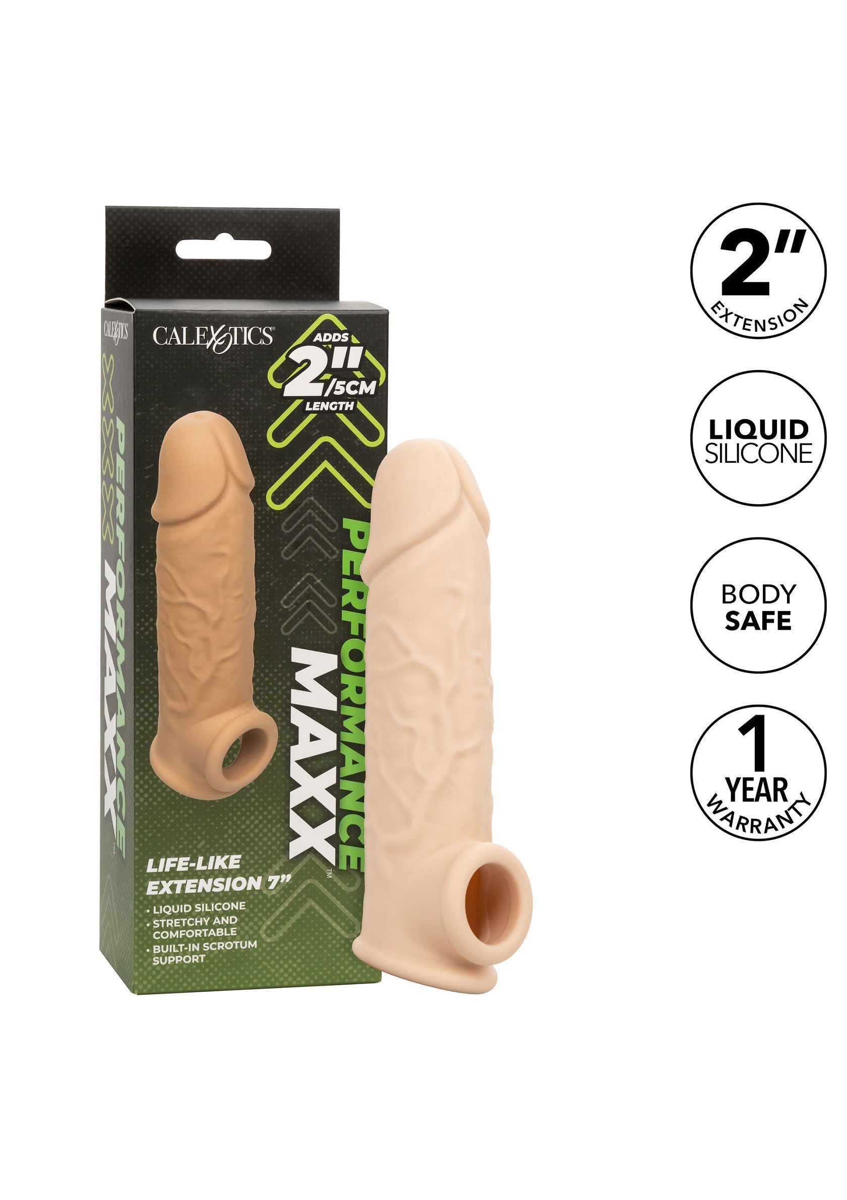 Pene realistico estendibile 7 pollici