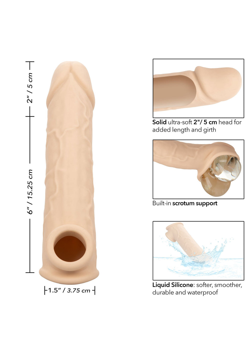 Pelle per estensione realistica da 8 pollici