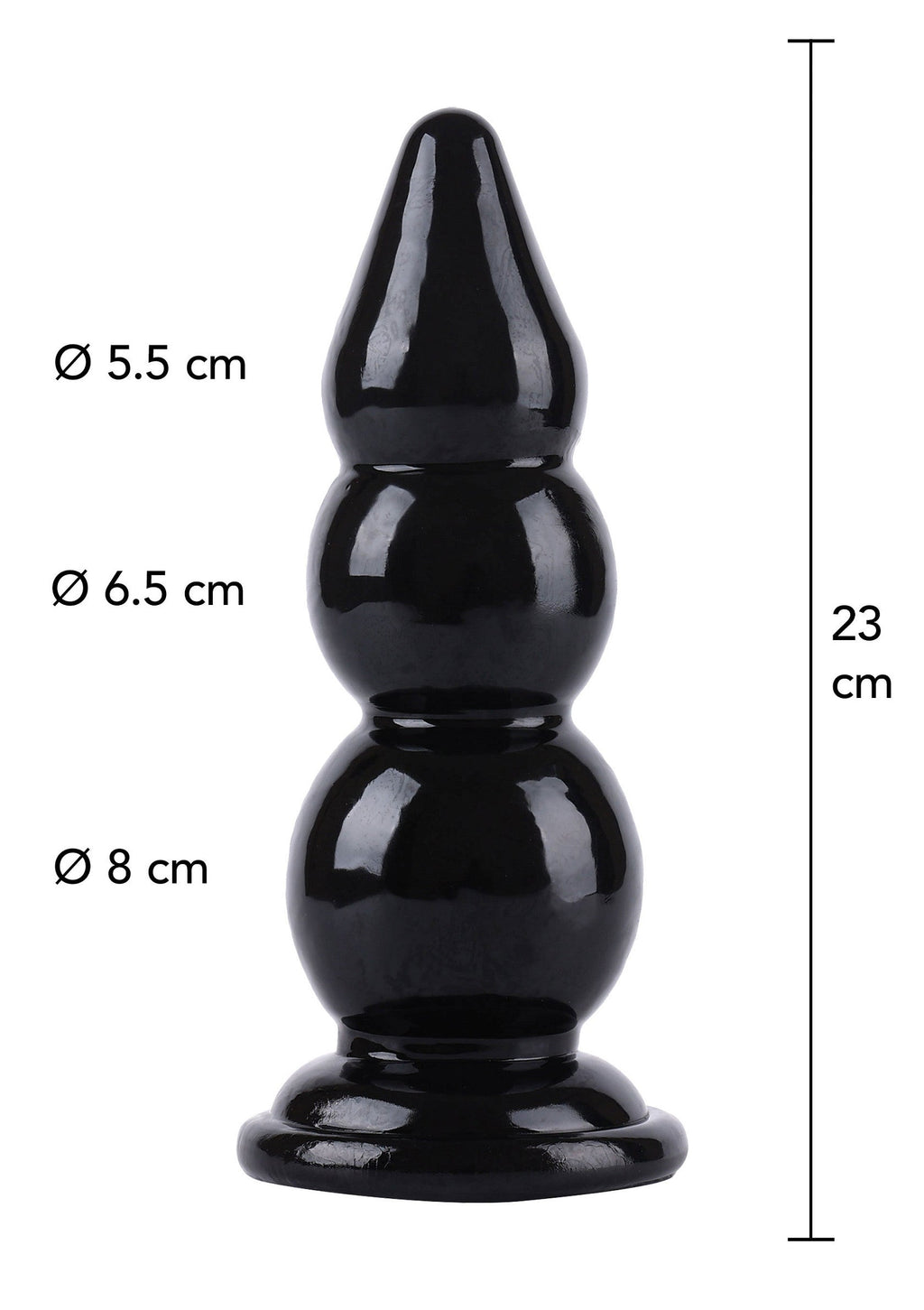 Anal beads 23 cm black