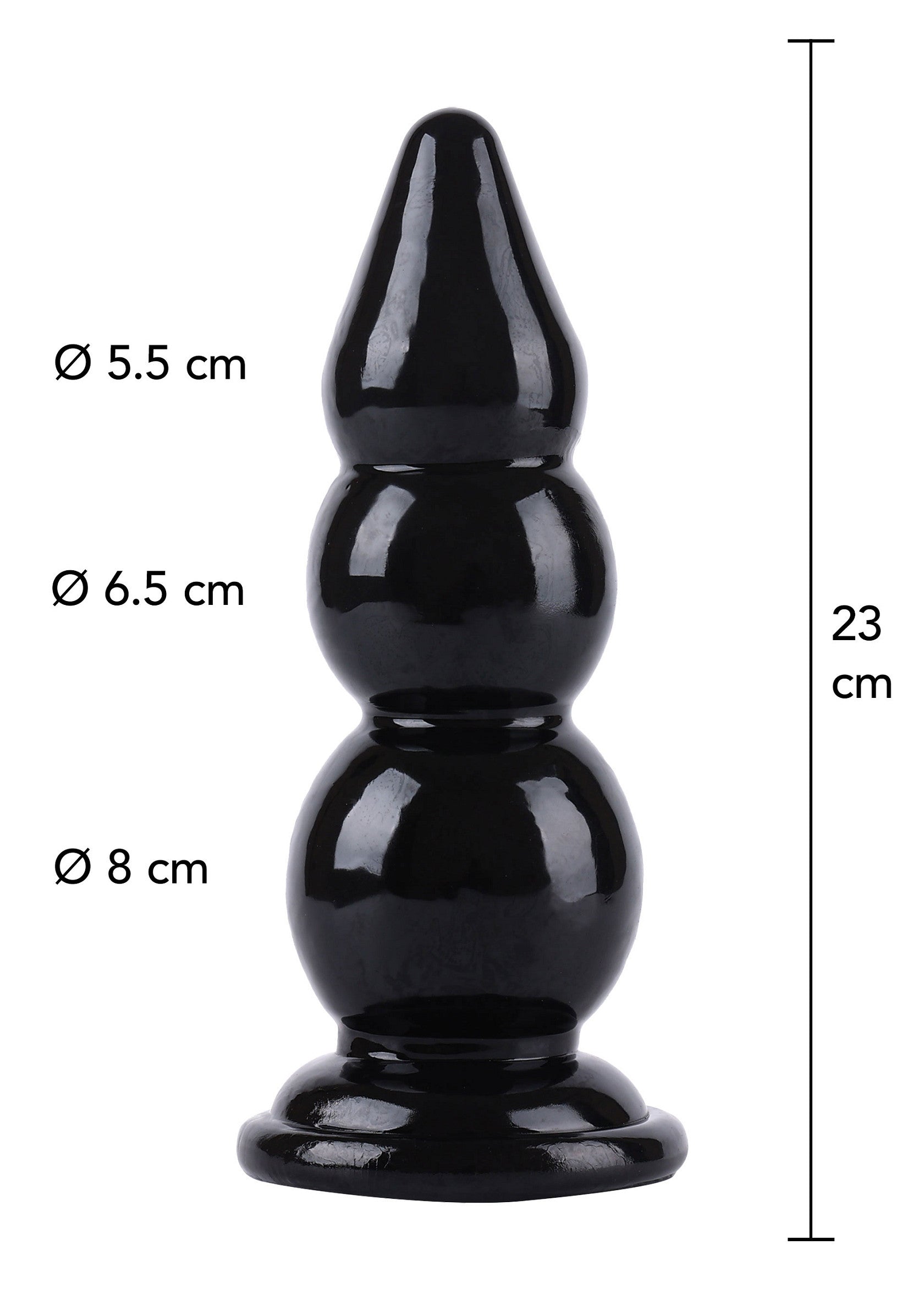 Anal beads 23 cm black
