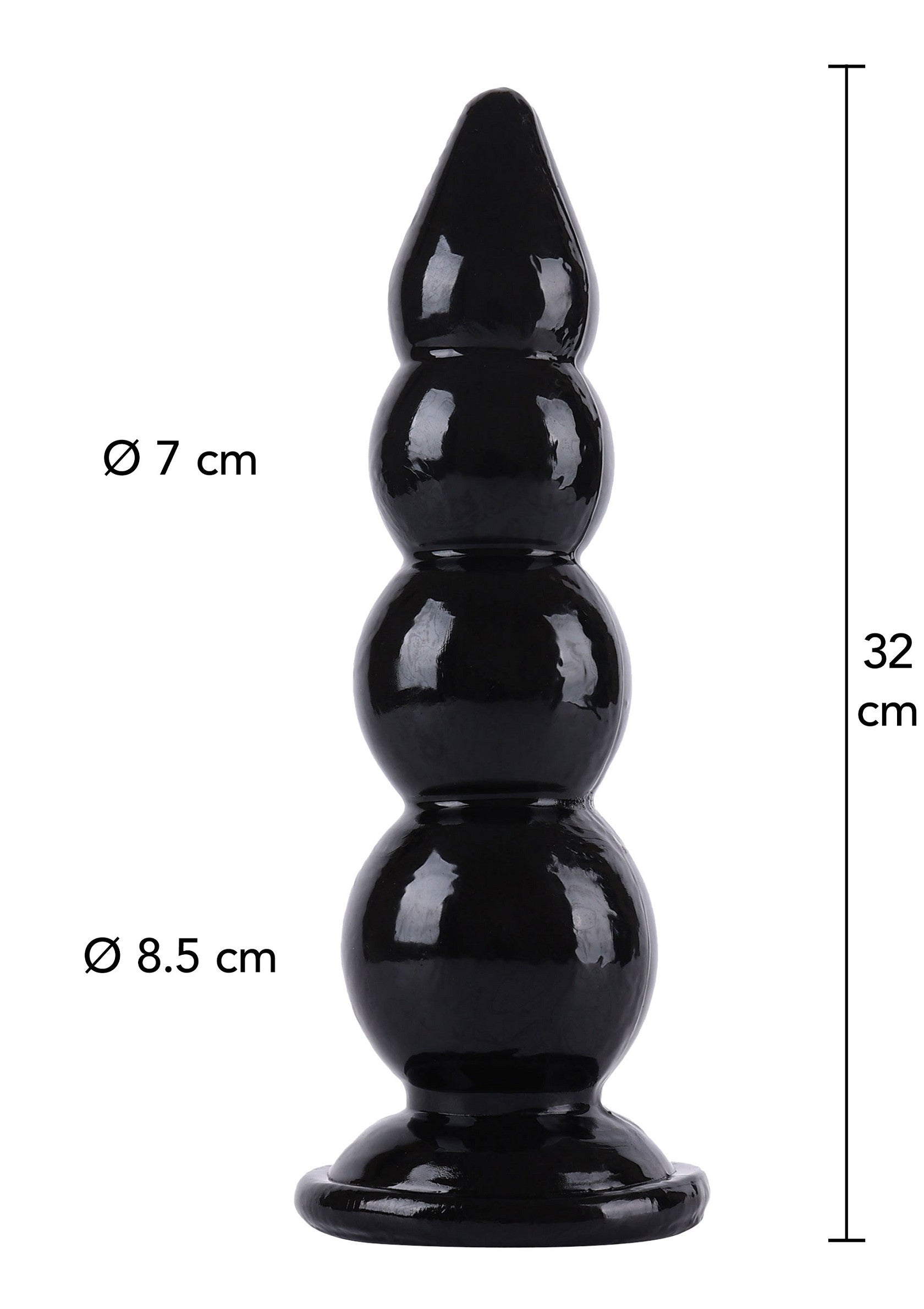 Black 32 cm anal beads
