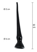 Dildo anale 60 cm nero