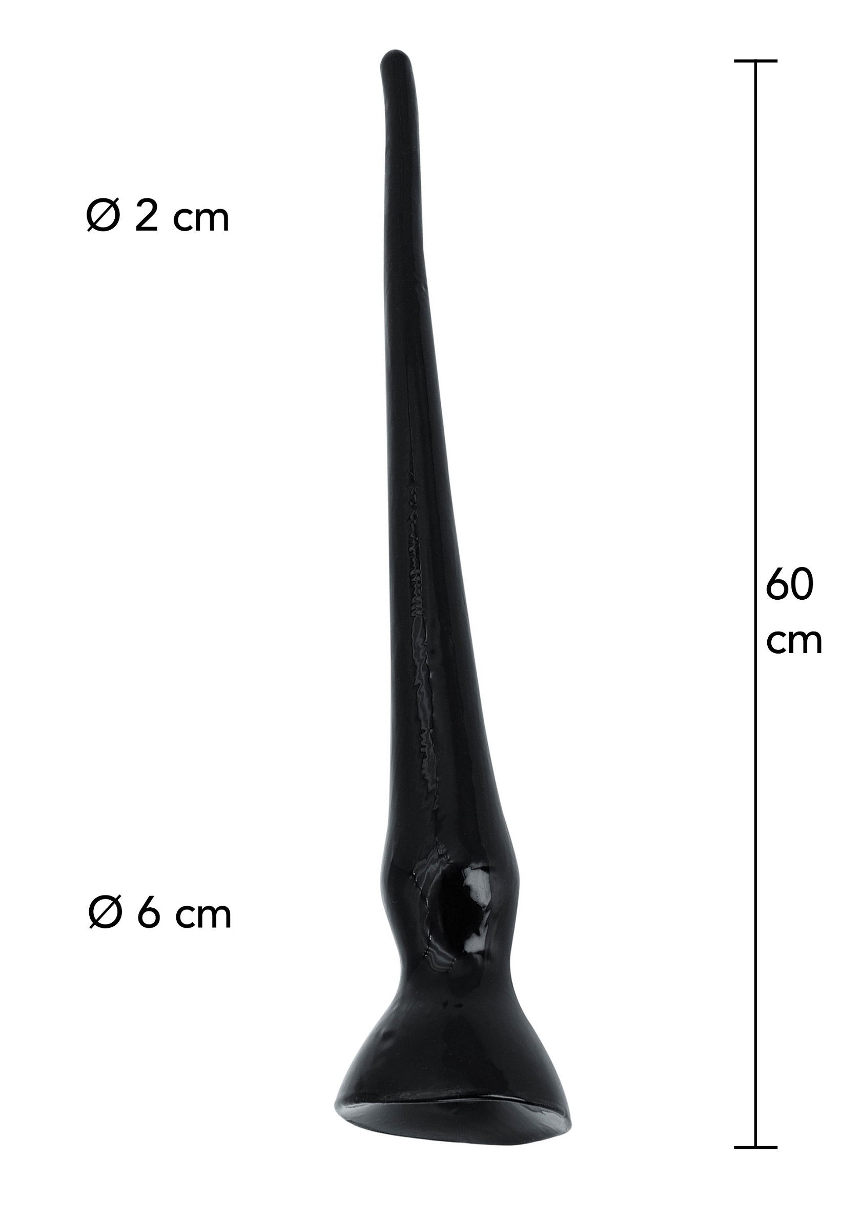 Dildo anale 60 cm nero