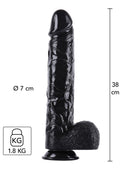 Dildo 38 cm nero