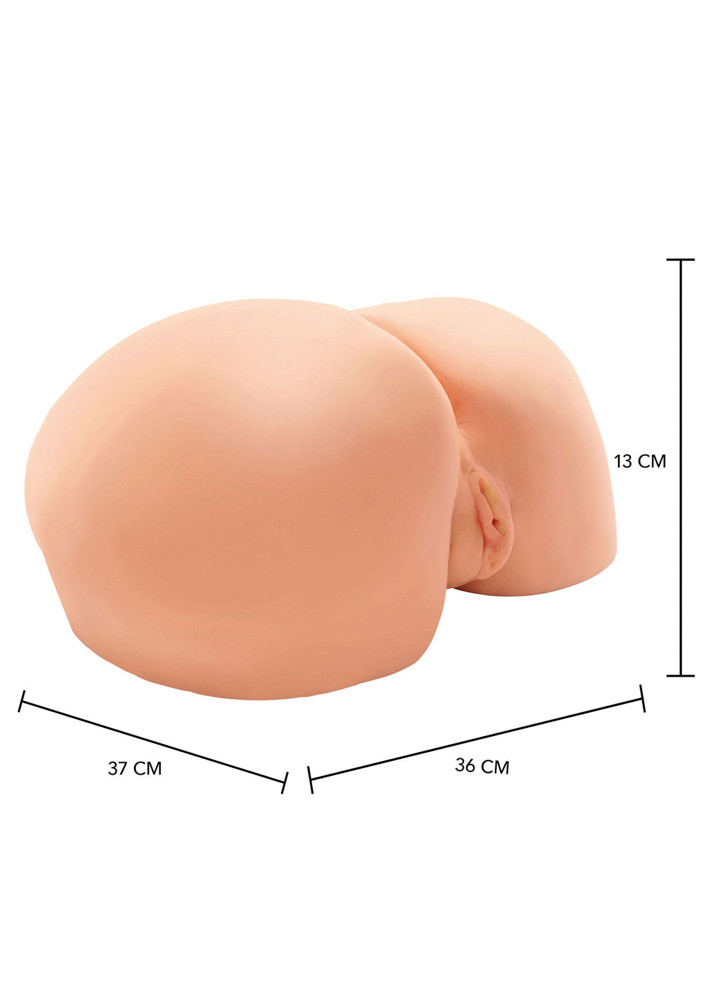 Grande sedere rotondo, pelle vibrante