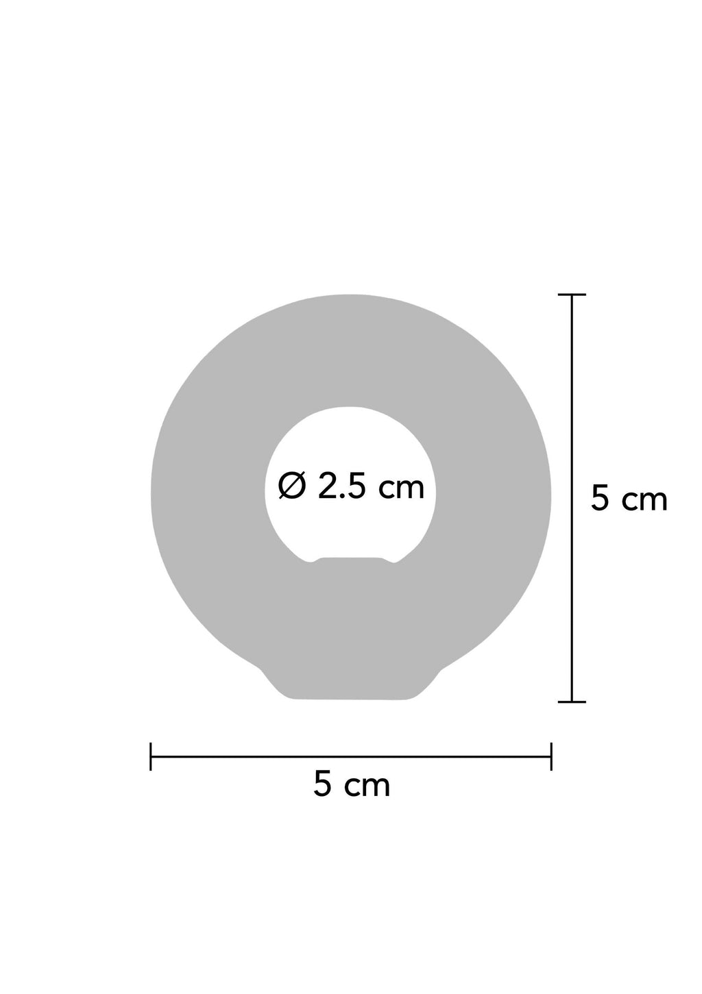 Black soft silicone pin C-ring