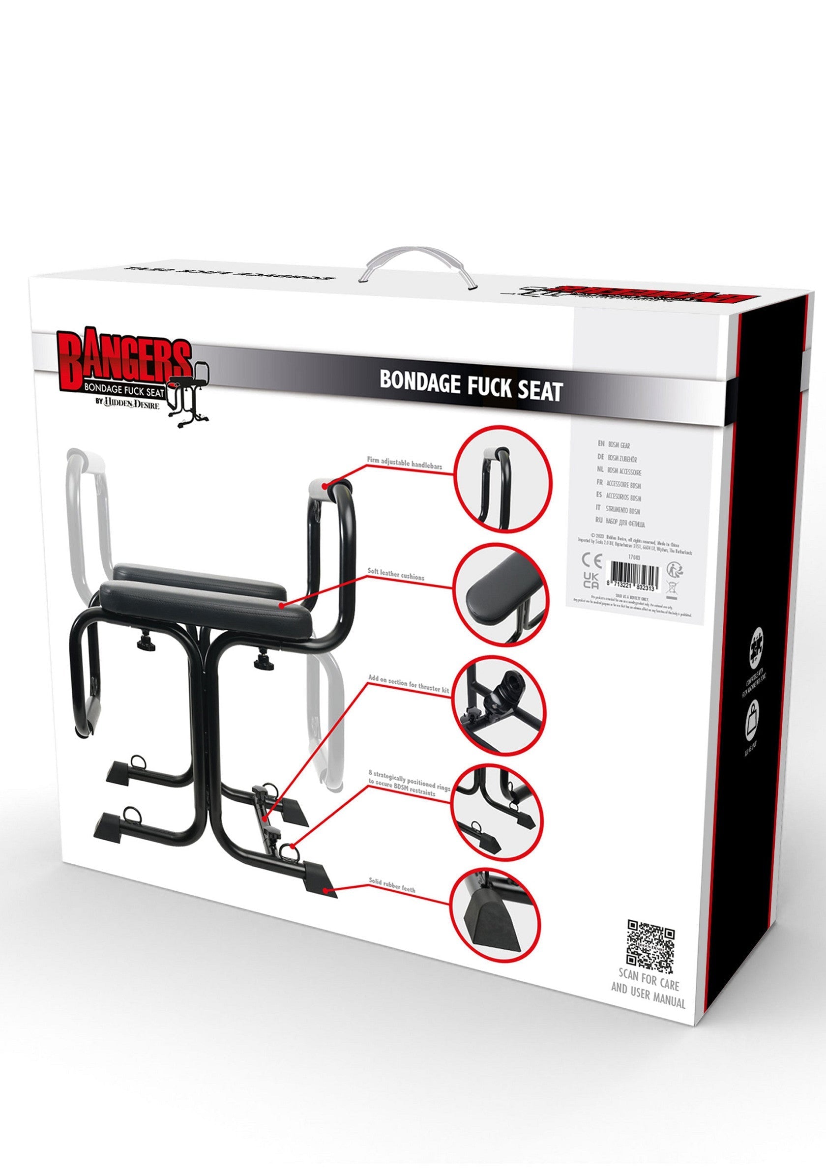 Bangers Bondage Fanculo Sedile nero
