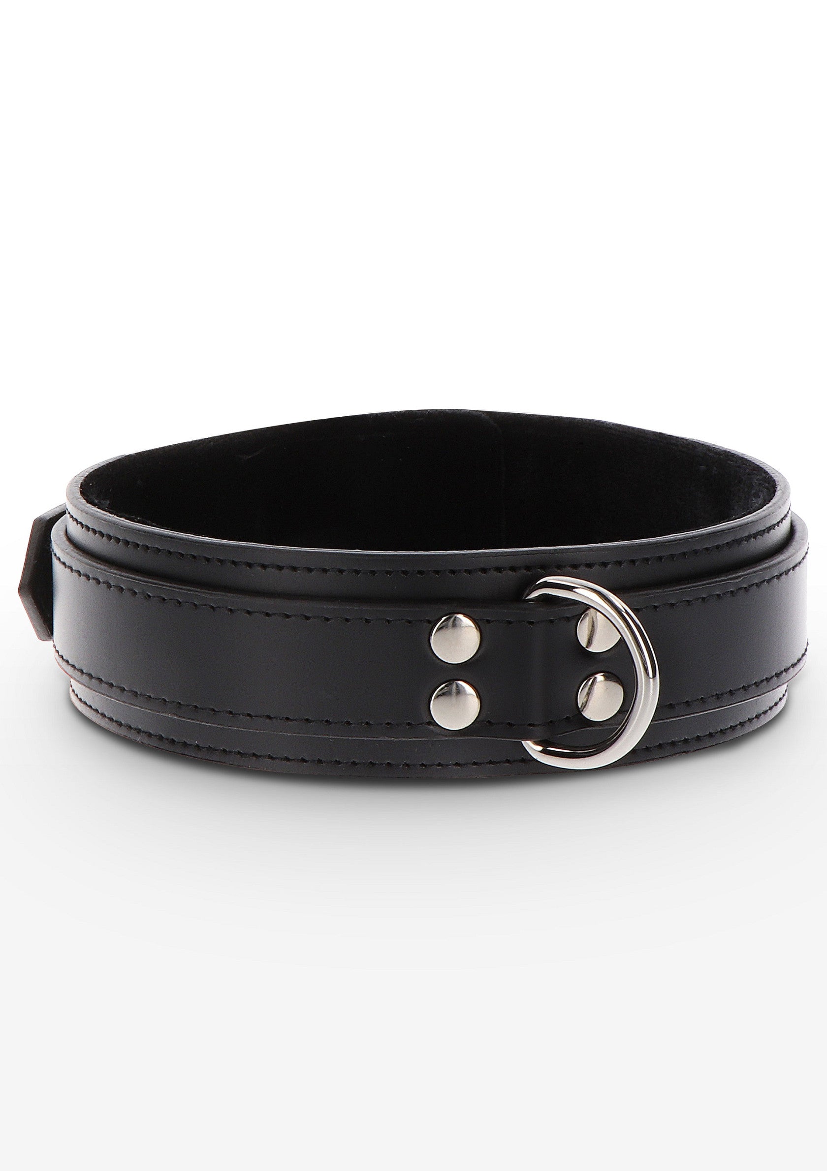 Heavy-duty collar with black D-ring