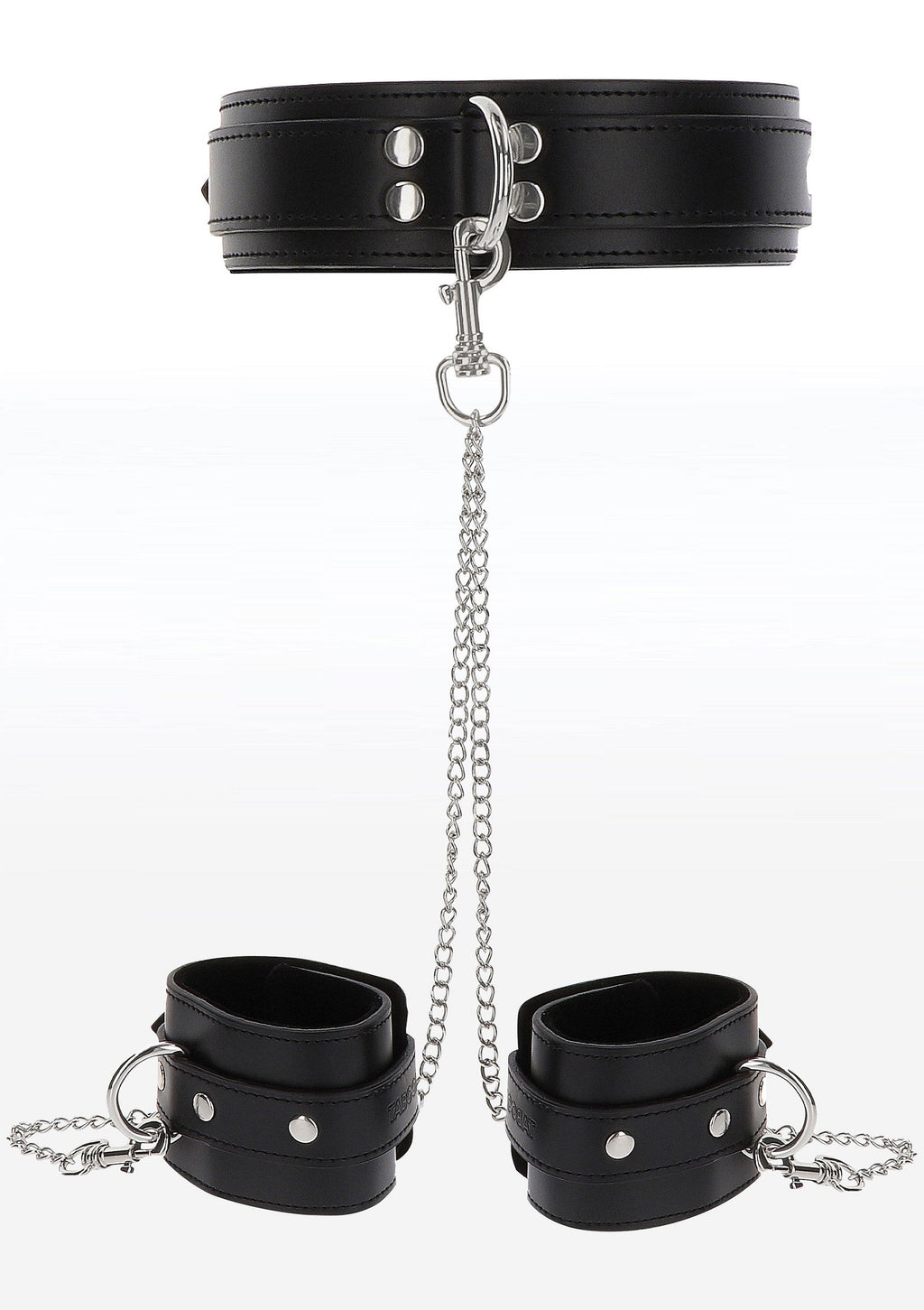 Heavy collar and black cuffs