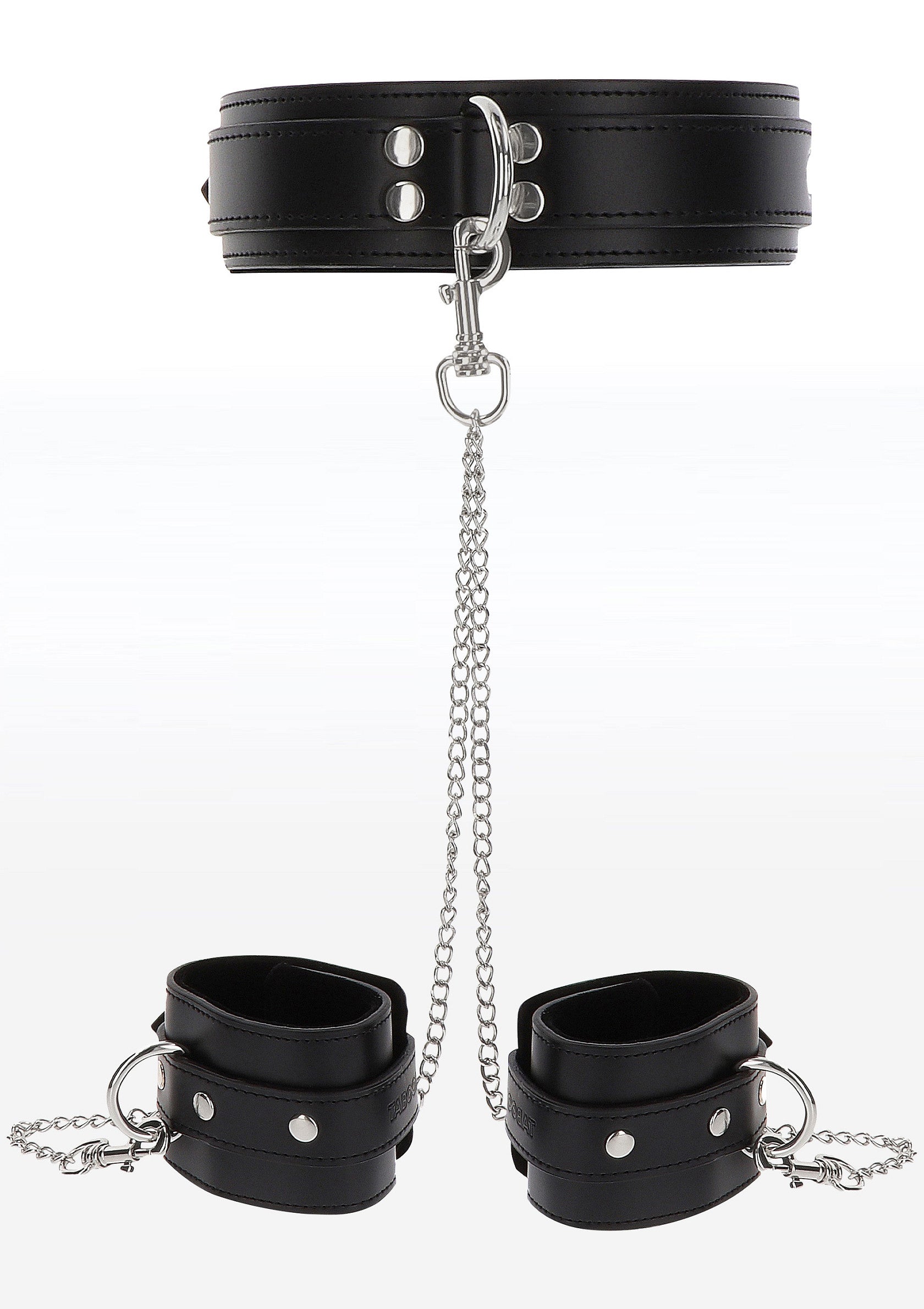 Heavy collar and black cuffs