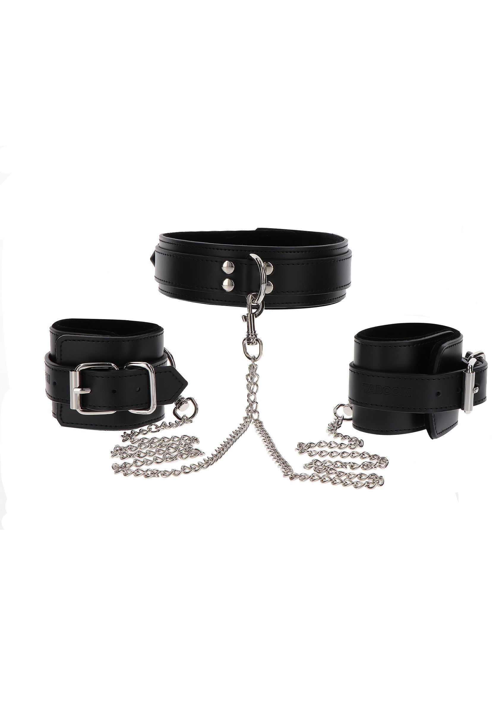 Heavy collar and black cuffs