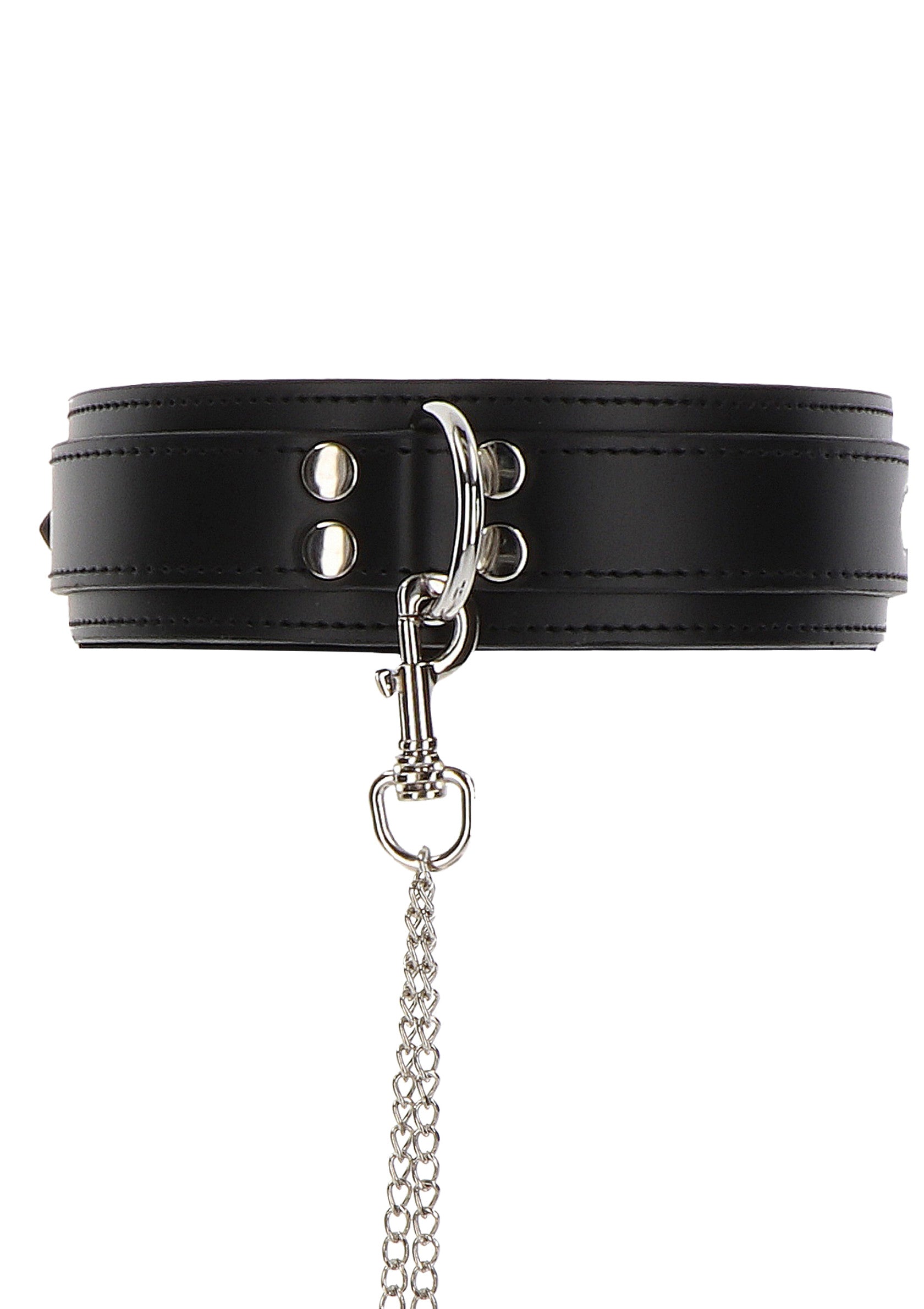 Heavy collar and black cuffs
