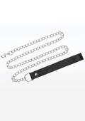 Black chain leash