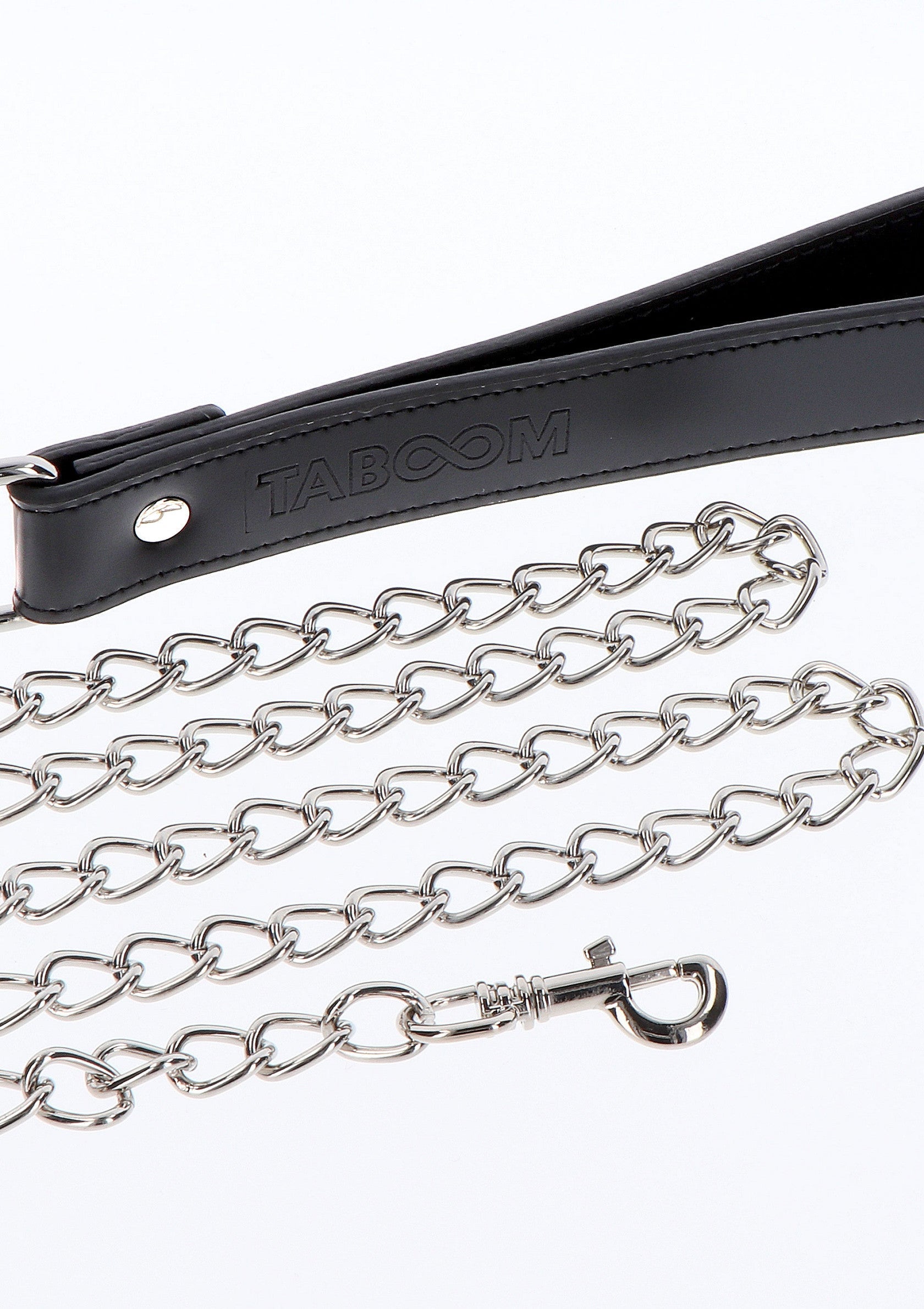 Black chain leash