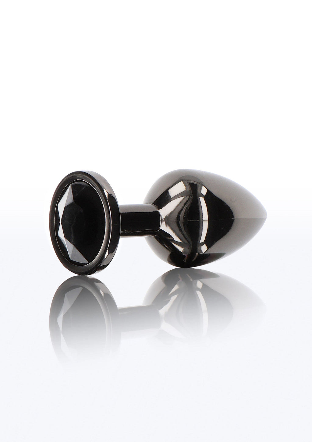 Black L diamond jewel anal plug