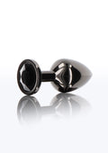 Black L diamond jewel anal plug