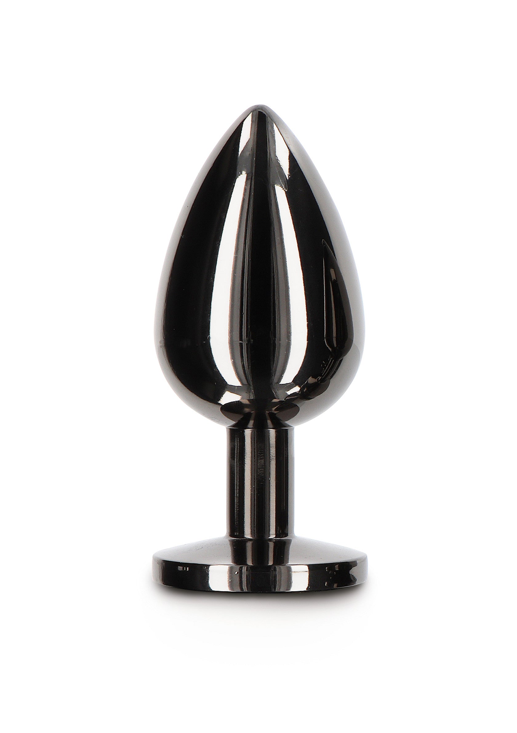 Black L diamond jewel anal plug