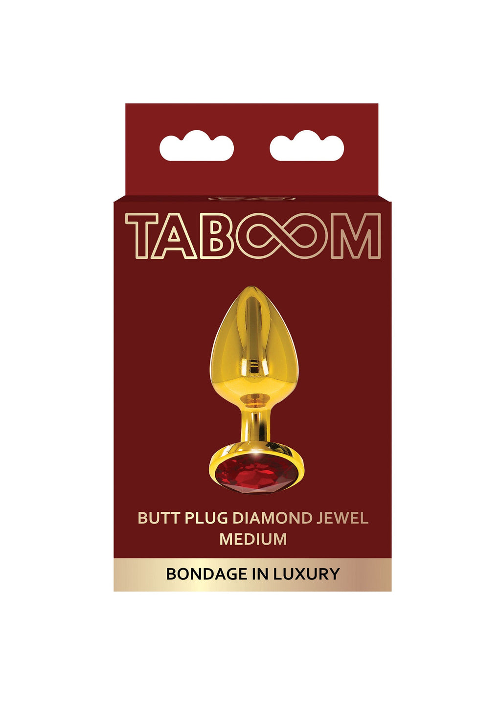 Gold M Diamond Jewel Anal Plug