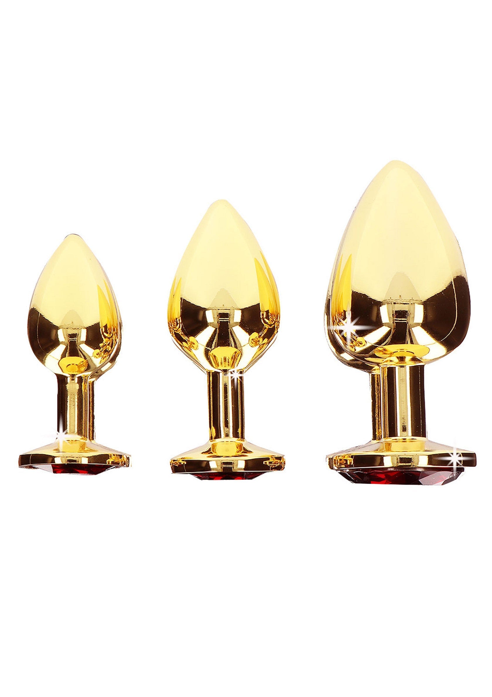 Gold M Diamond Jewel Anal Plug