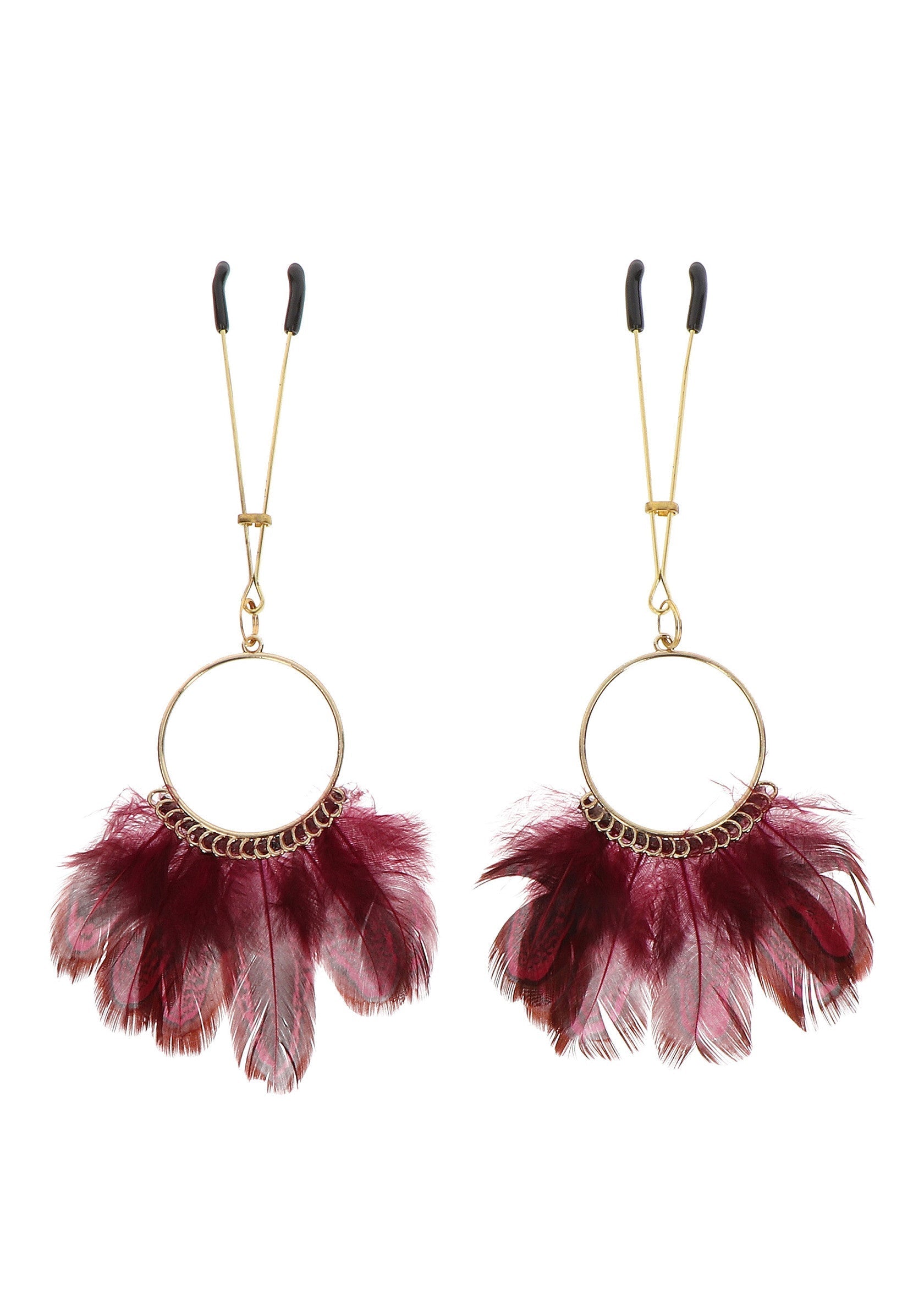 Gold Feathered Tweezers