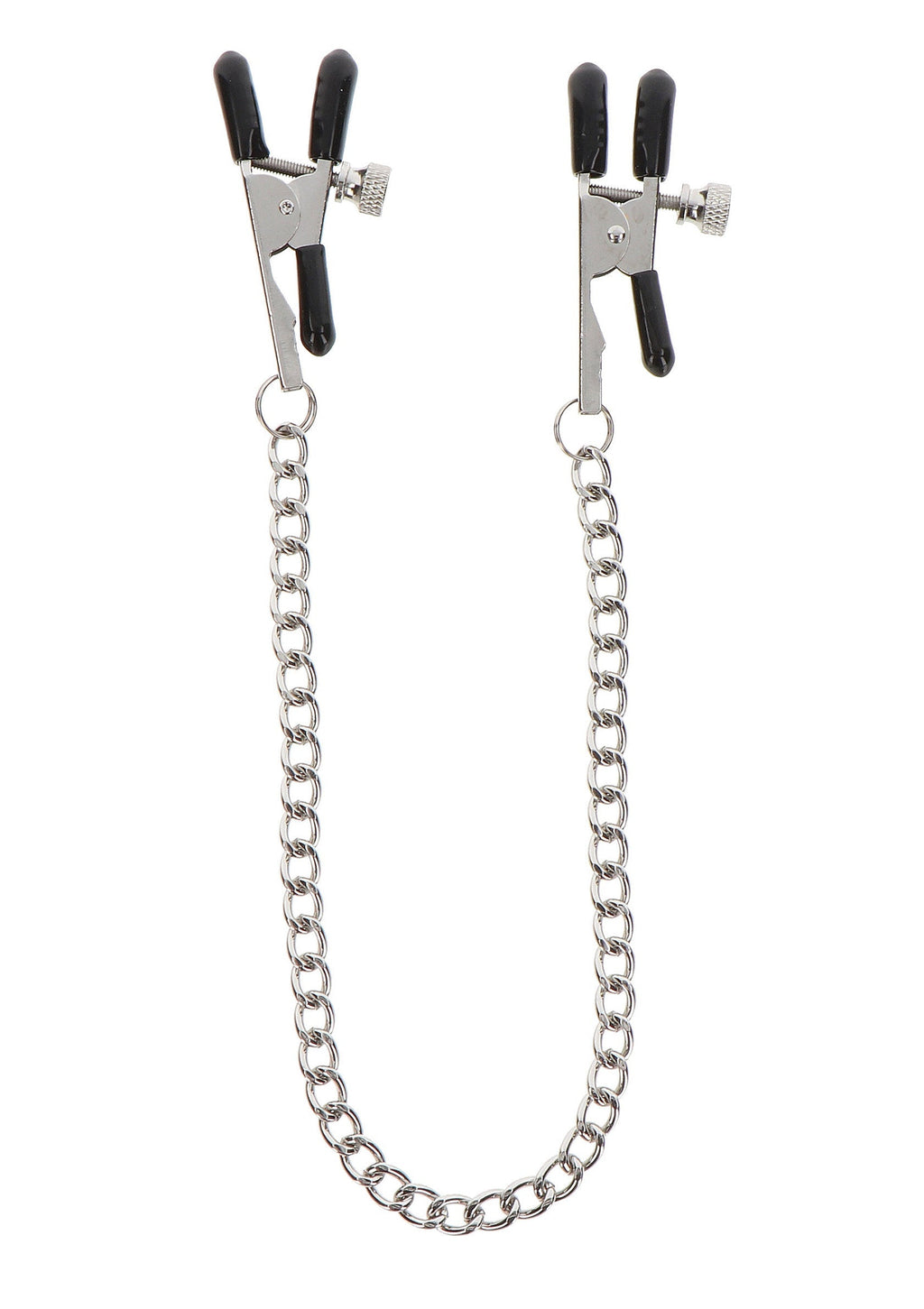 Adjustable clamps with silver chain