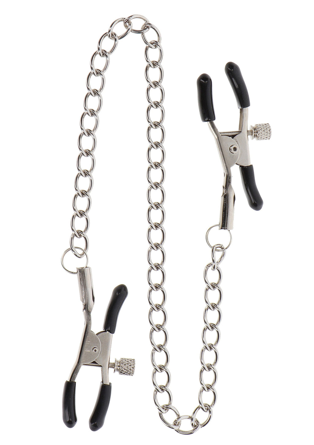 Adjustable clamps with silver chain