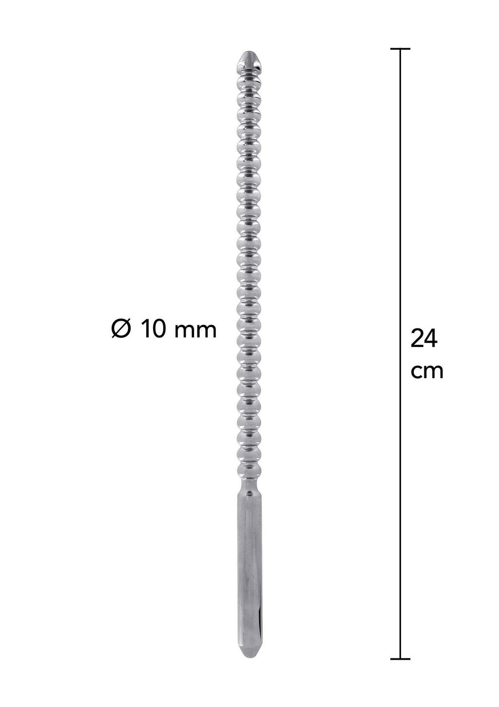 Dipstick 10 mm grooved silver