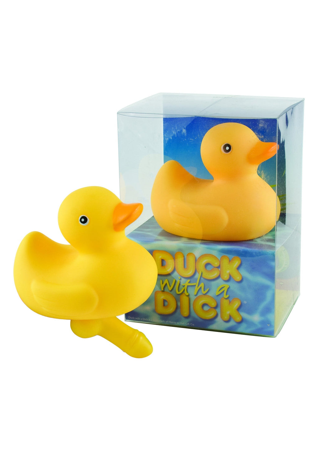 Duck with a yellow dick