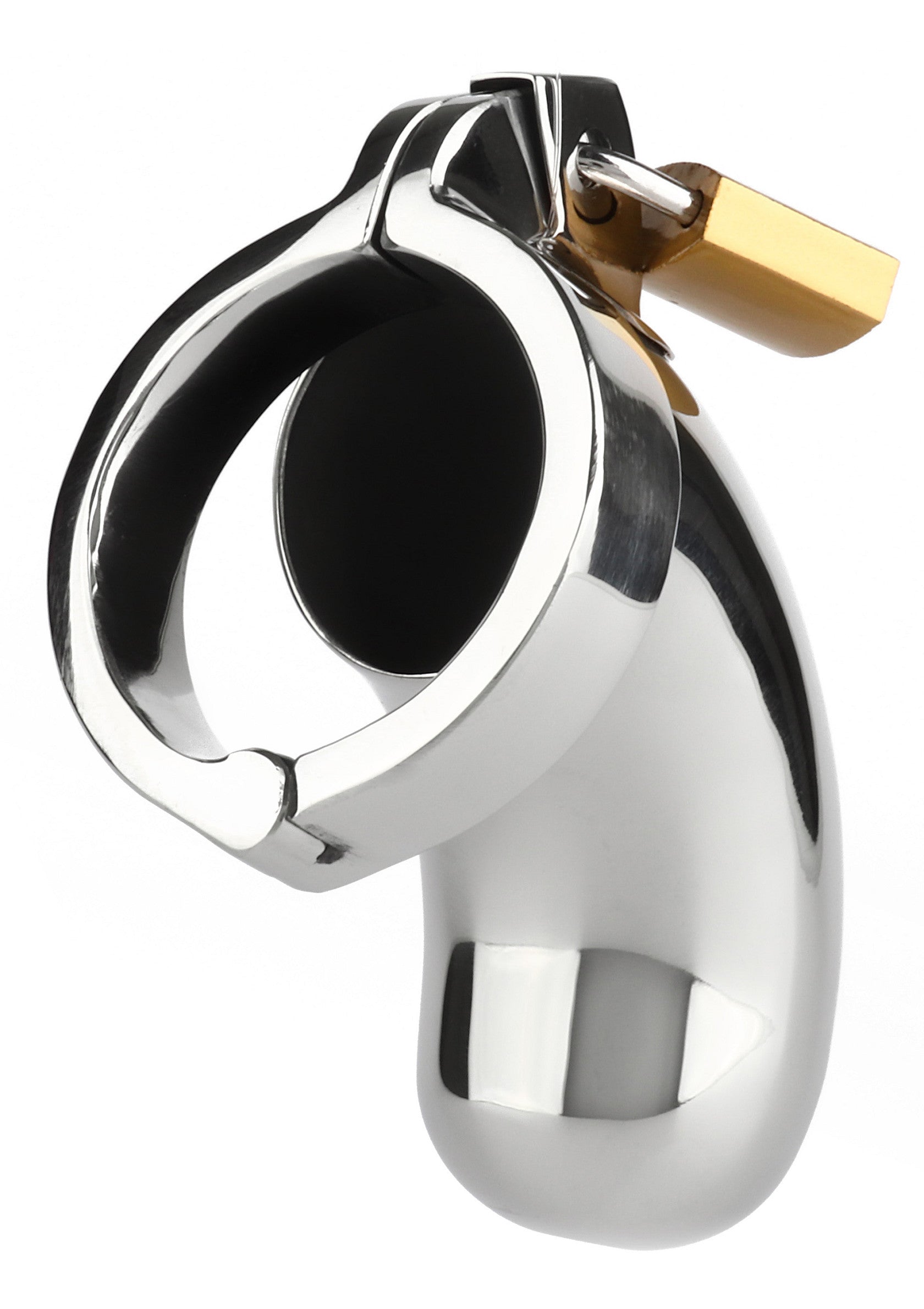 Brig male chastity device, silver