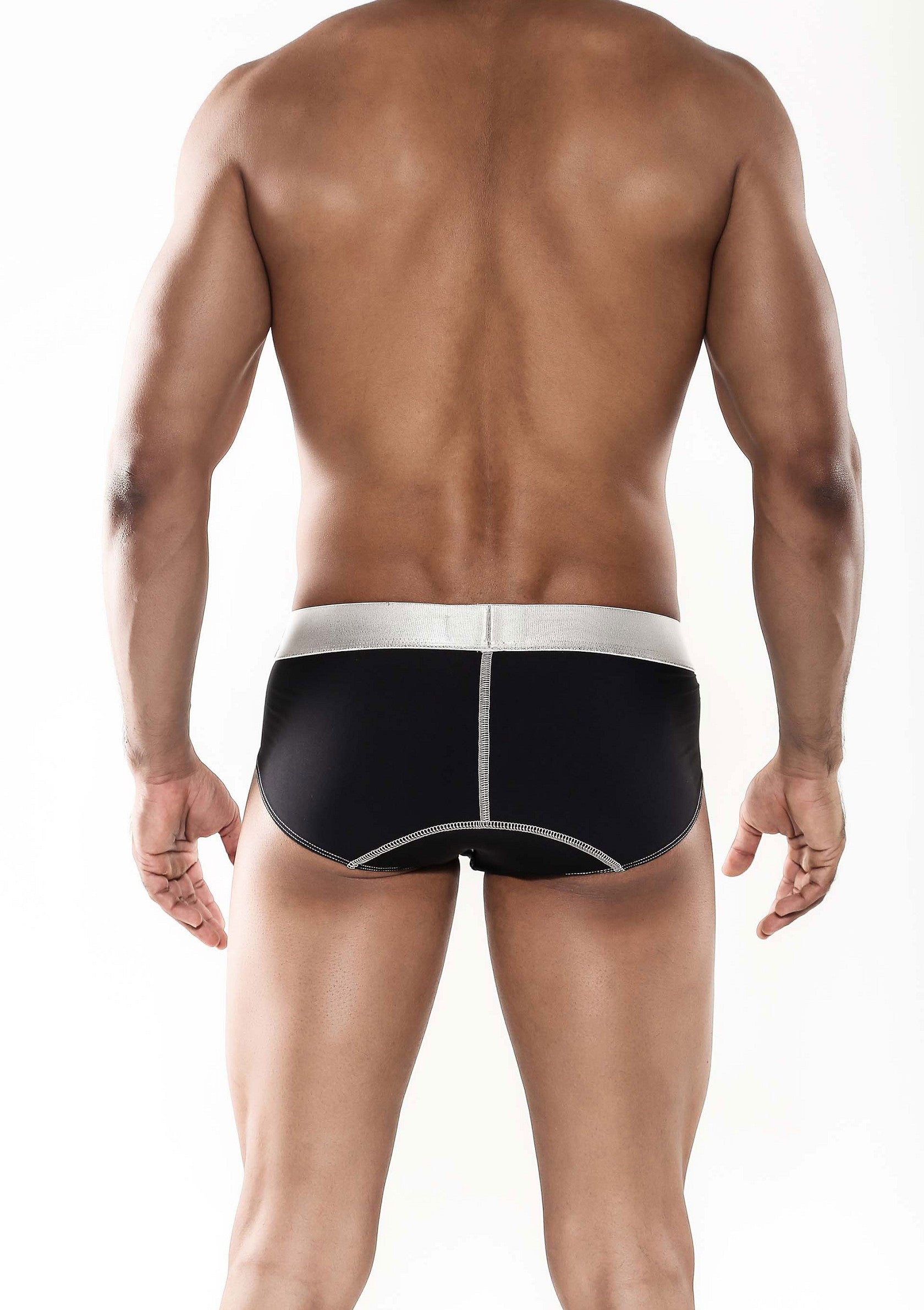 Slip in microfibra neri MaleBasics