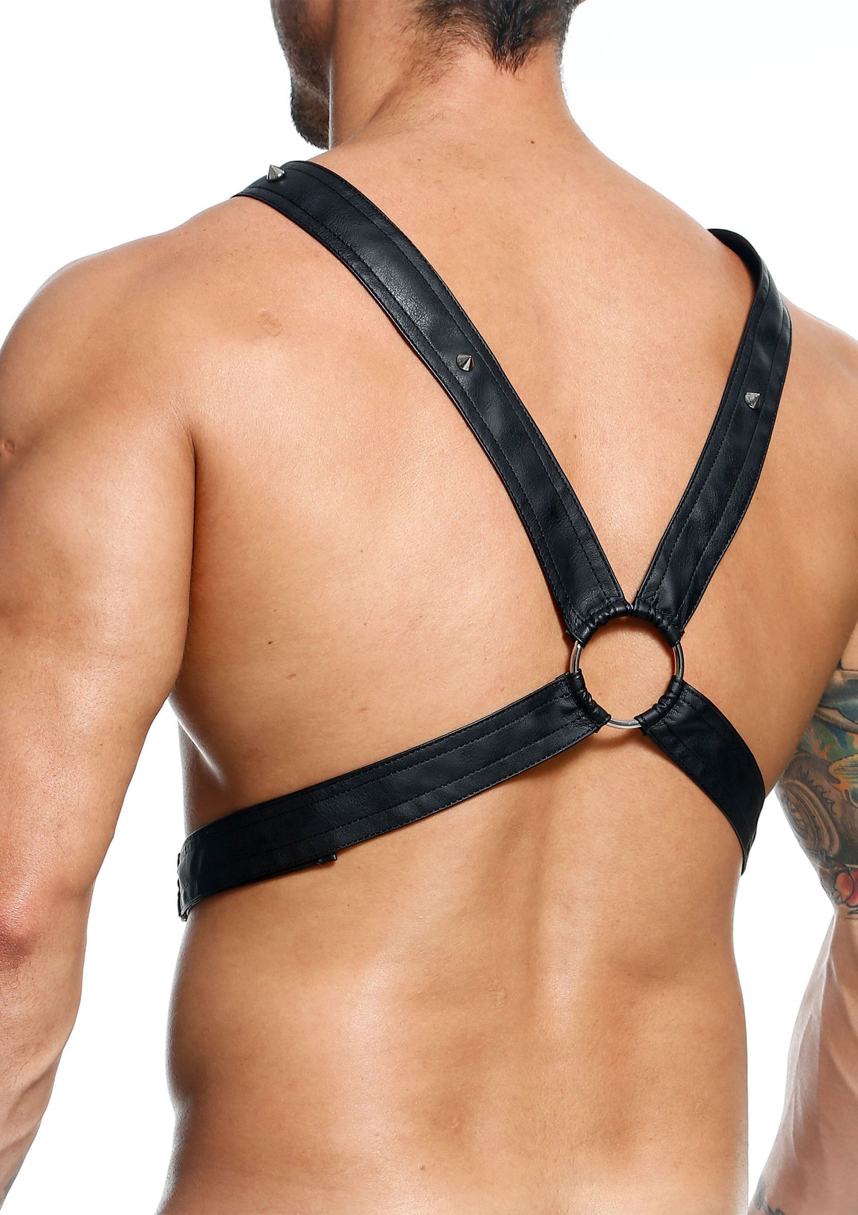 DNGEON Black Cross Chain Harness