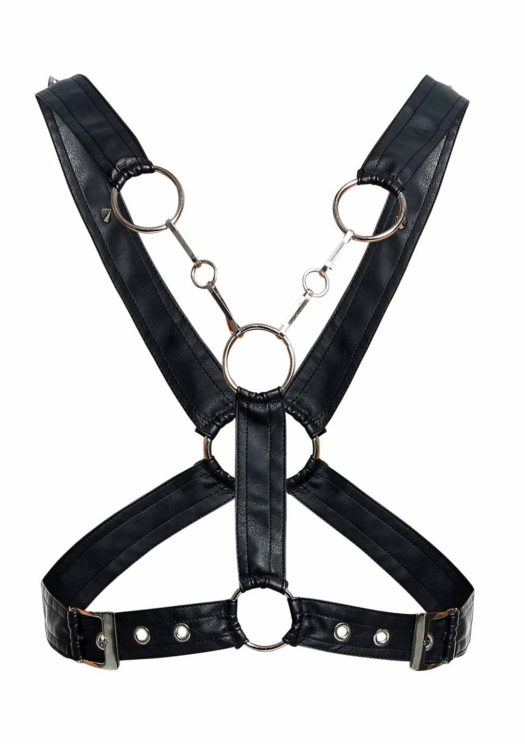 DNGEON Black Cross Chain Harness