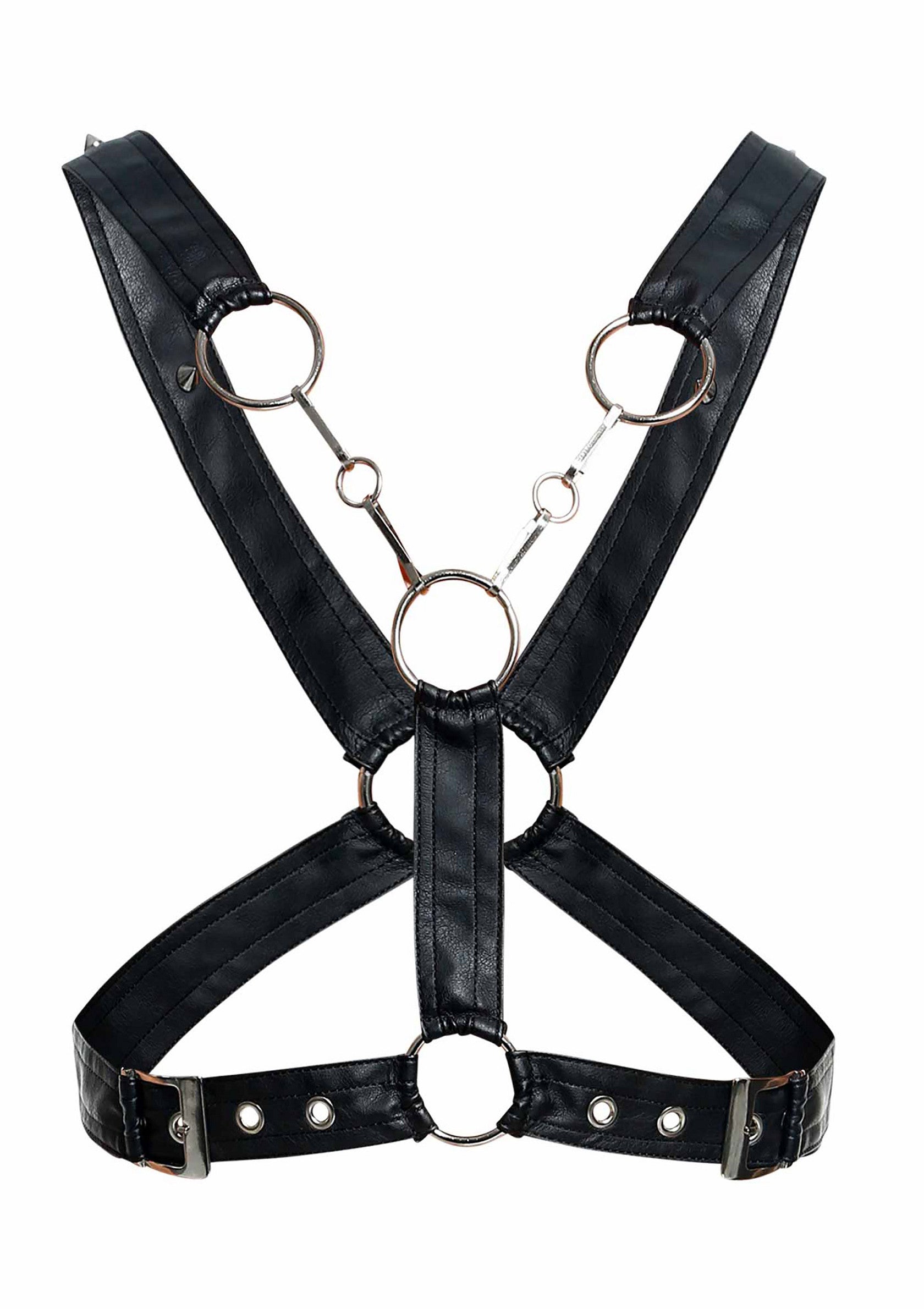 DNGEON Black Cross Chain Harness