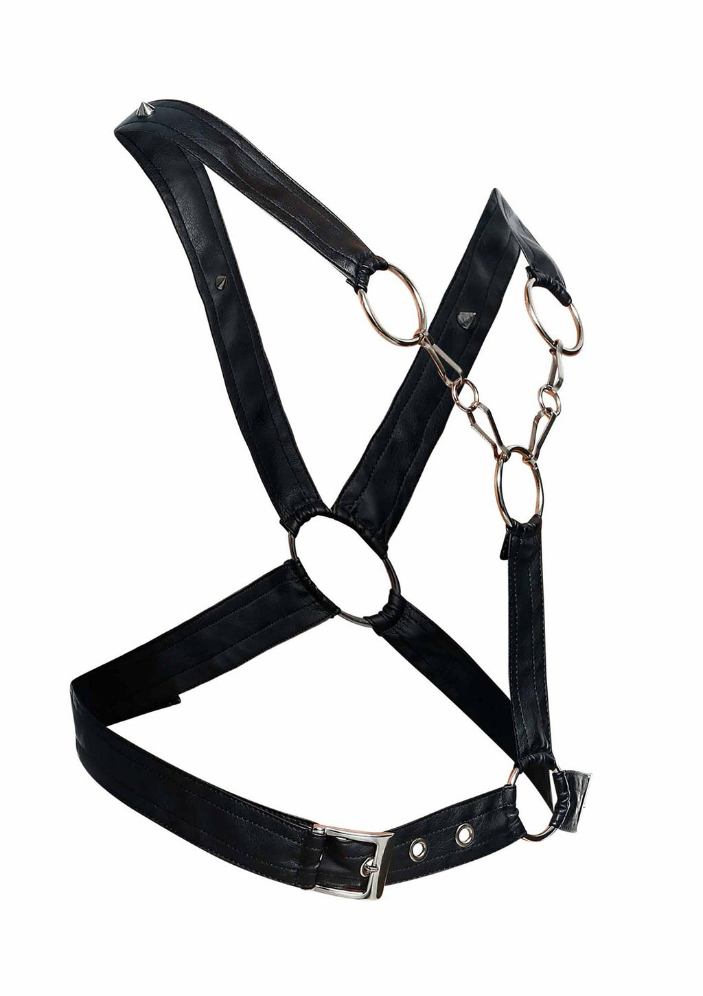 DNGEON Black Cross Chain Harness